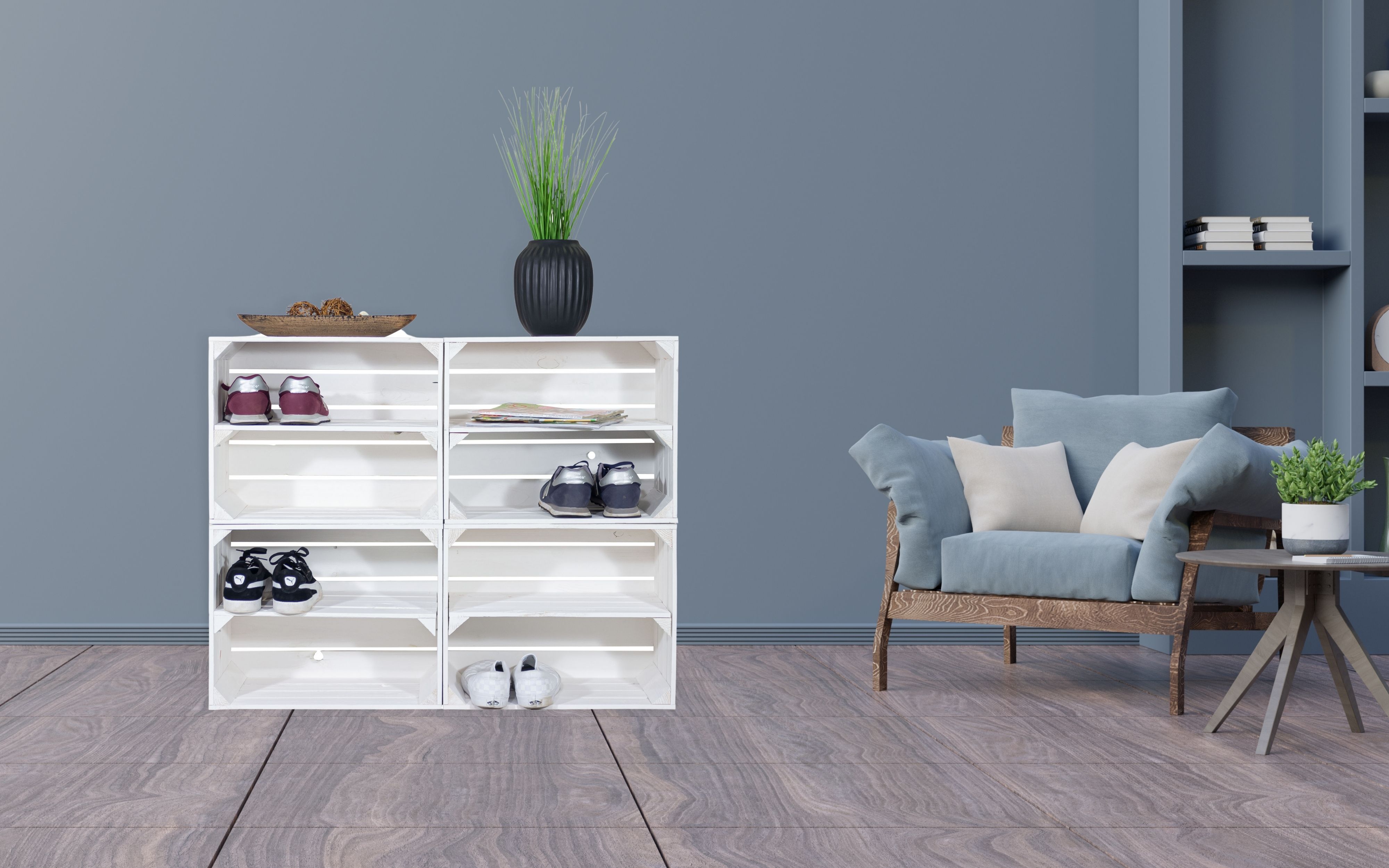 Schuhregal Schrank "Berlin" für den Eingangsbereich Schuhregal Schrank "Berlin" für den Eingangsbereich