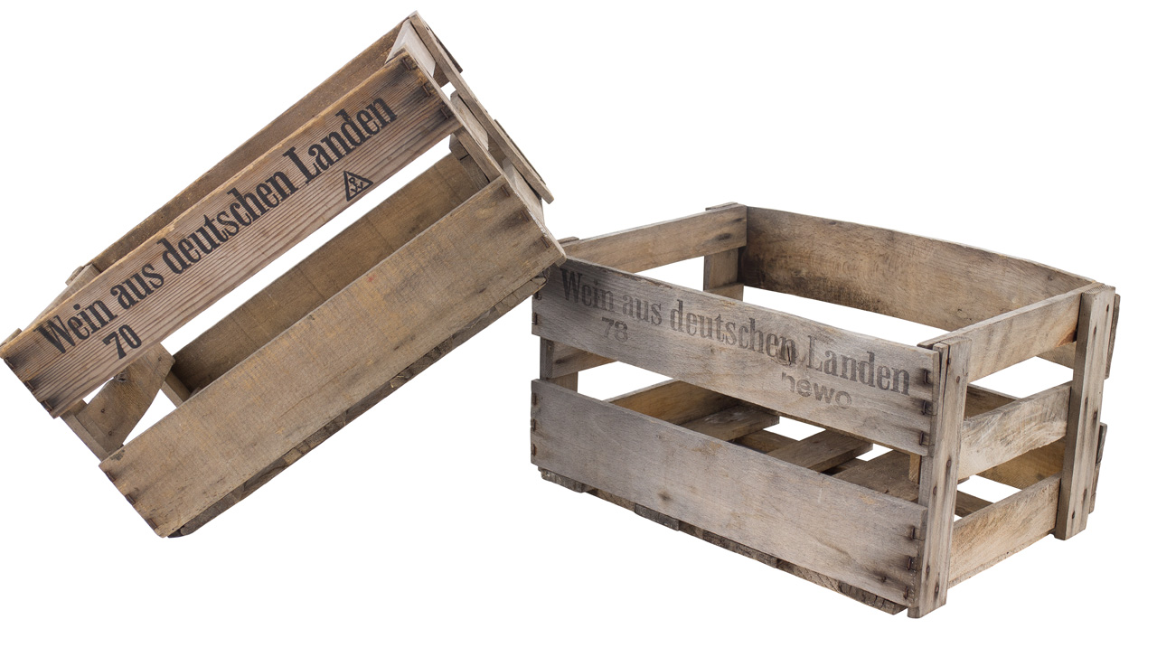 Alte Pfälzer Weinkiste 46x30,5x24cm Alte Pfälzer Weinkiste 46x30,5x24cm