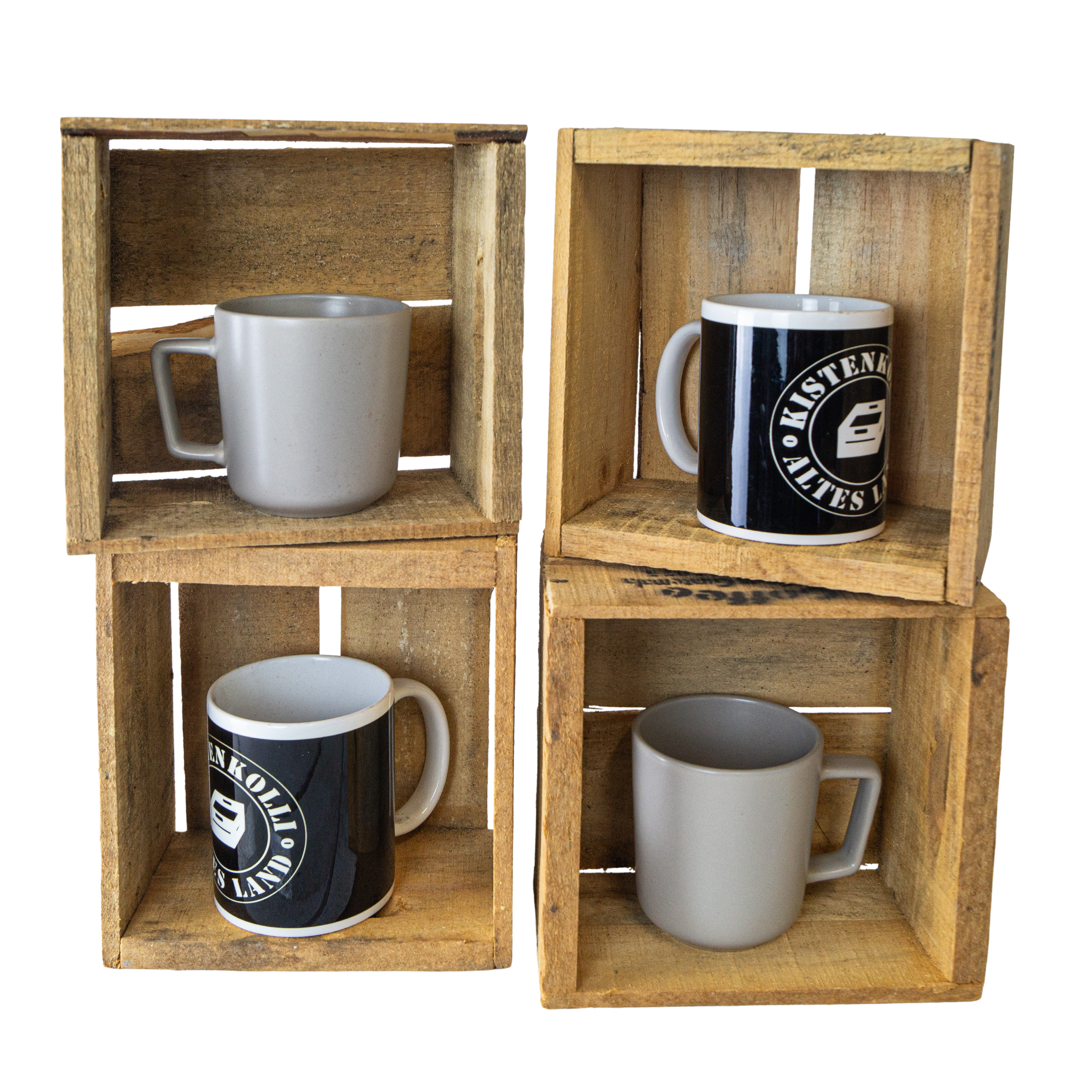 alte Holzkiste Coffee in verschiedenen Grössen Vintage Upcycling DIY alte Holzkiste Coffee XS Vintage Upcycling DIY 18,5x17,5x11cm