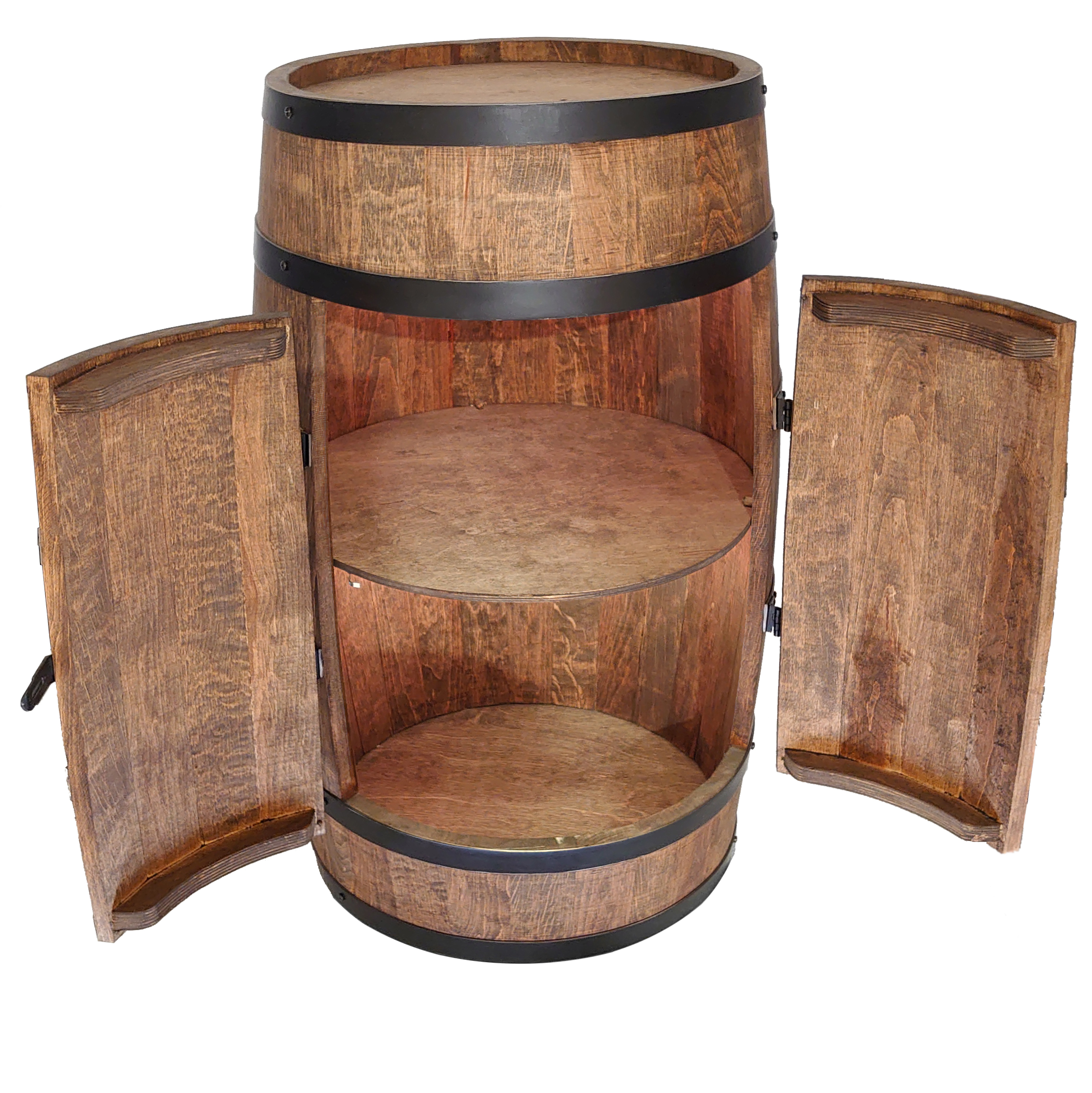 Holzfass mit Türen in Farbton Wenge Hausbar mit LED – Weinregal & Flaschenständer, Bar oder Partykeller – ca. 80 cm LED Einfarbig Holzfass mit Türen in Farbton Wenge Hausbar mit LED – Weinregal & Flaschenständer, Bar oder Partykeller – ca. 80 cm LED Einfarbig