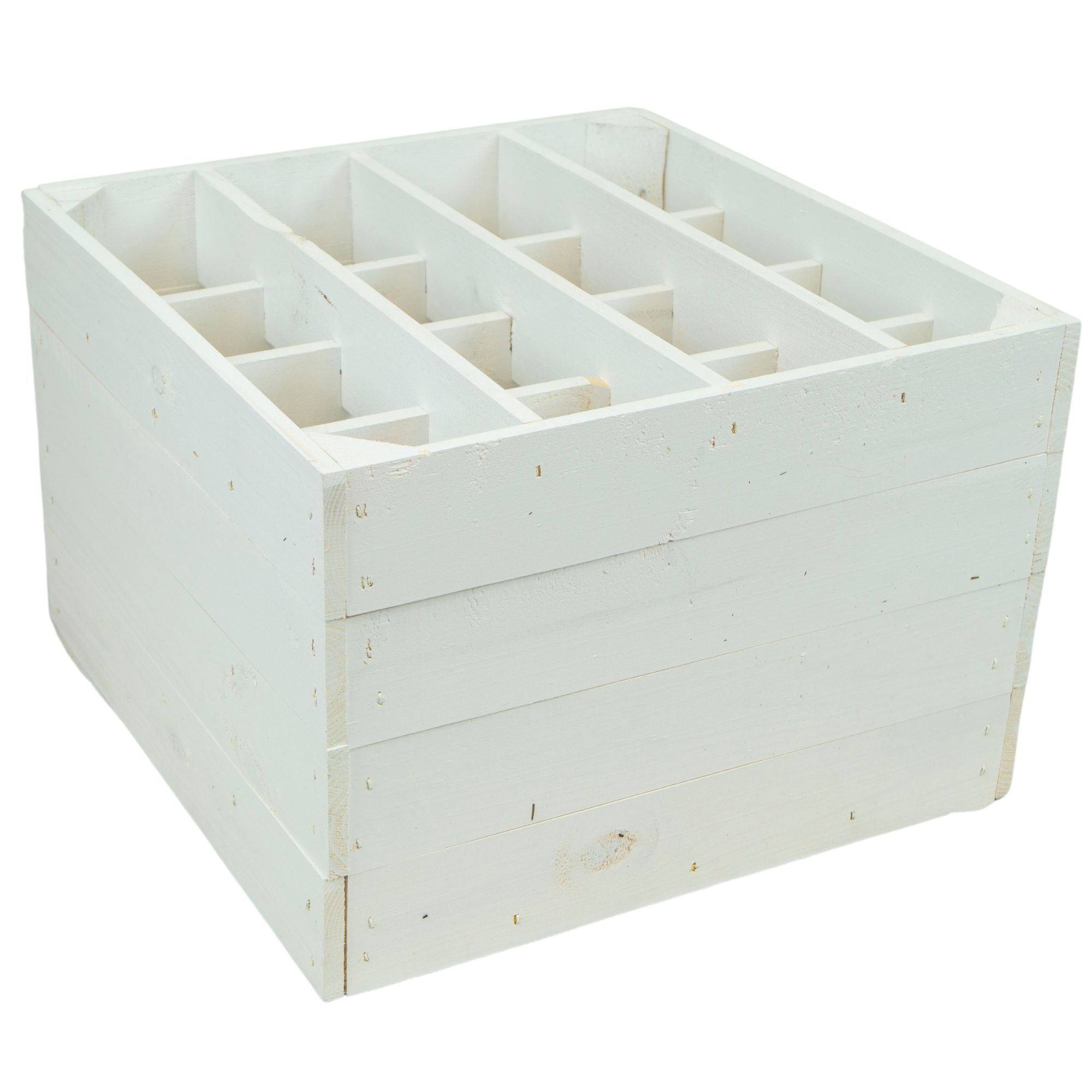 Weinregal "16er" mit weißer Einlage 40x40x27cm