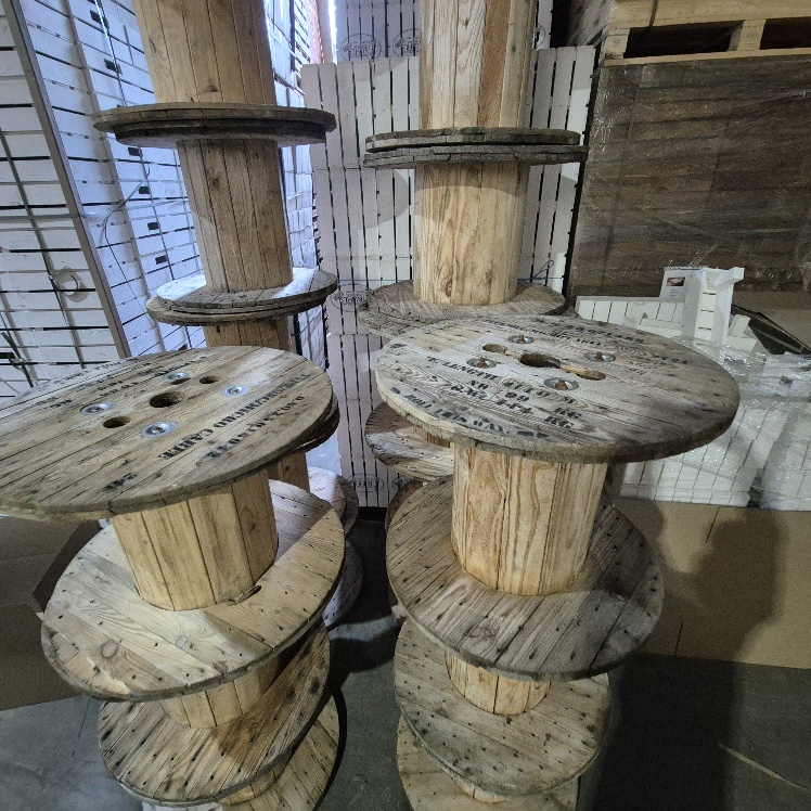 Kabeltrommel Natur gebraucht 70cm x Höhe 58cm