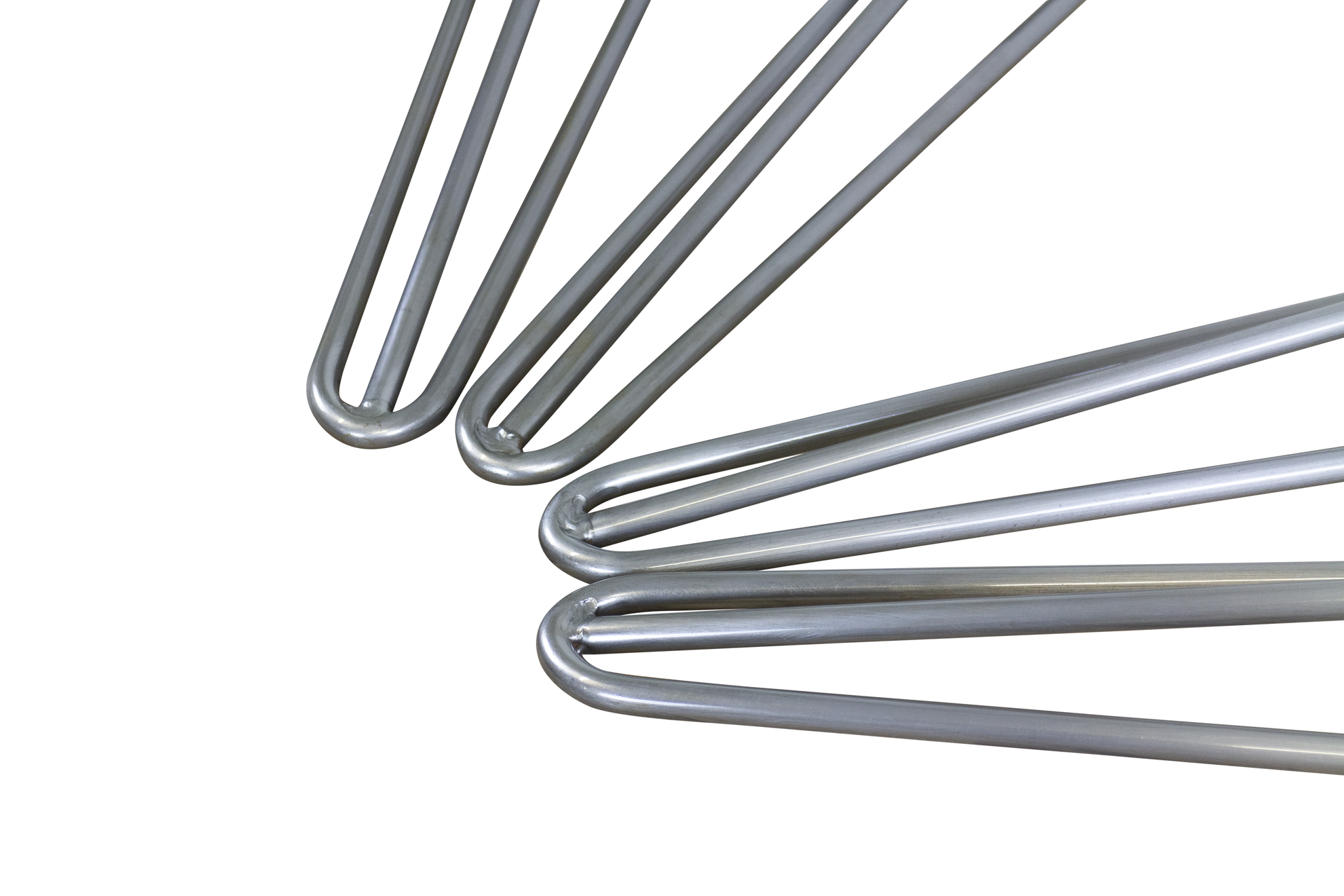 Hairpin Legs Tischbeine 2 Stangen/36cm "grau" 4er Set