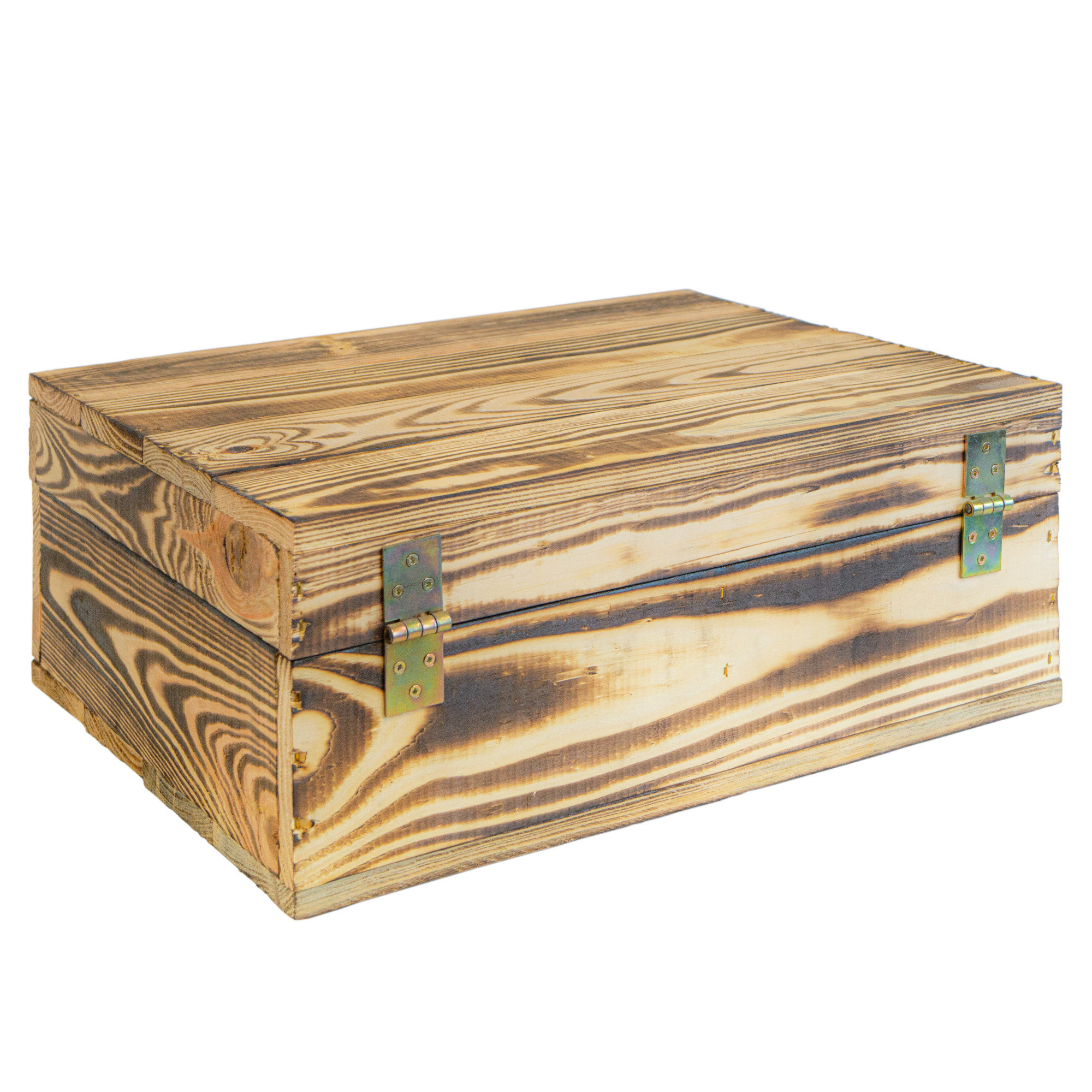 Rustikale Holztruhe mit Löwenkopfgriff – 40 x 30 x 16 cm | Schatztruhe aus Massivholz Geflammt Rustikale Holztruhe mit Löwenkopfgriff – 40 x 30 x 16 cm | Schatztruhe aus Massivholz Geflammt