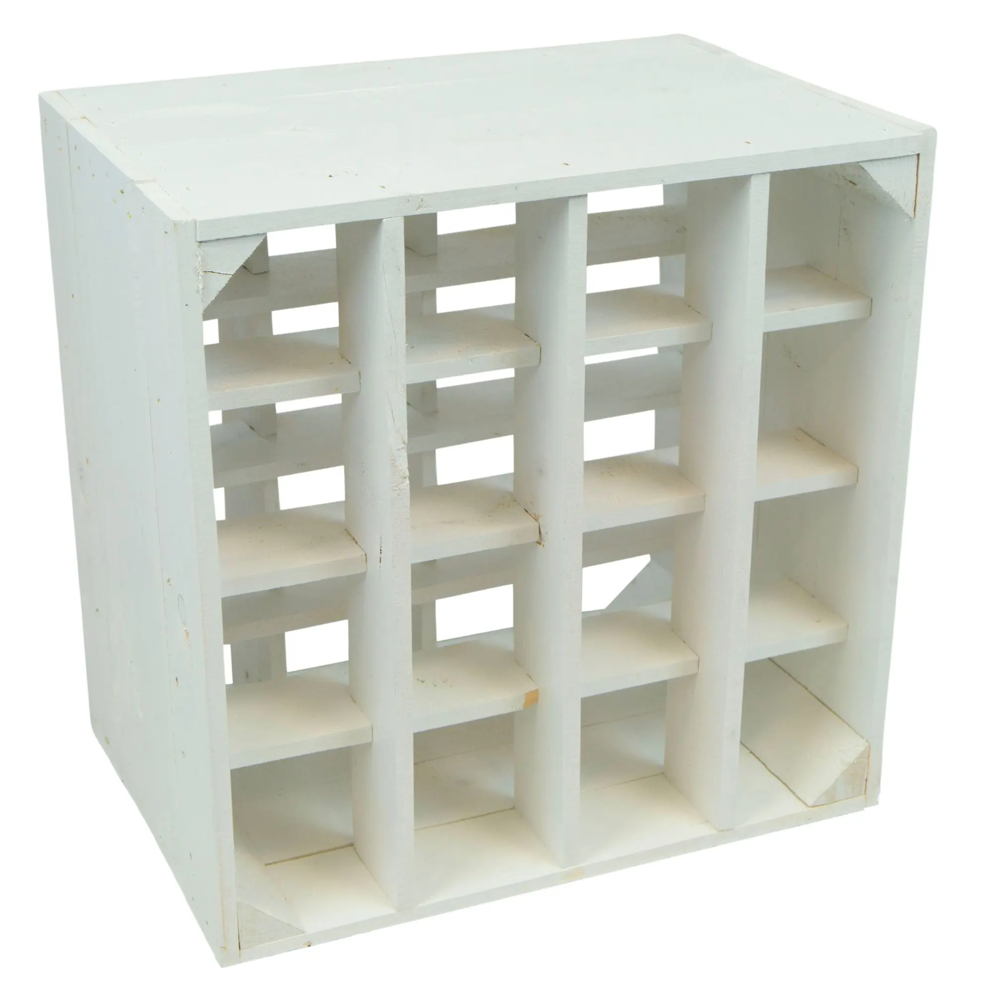 Weinregal "16er" mit weißer Einlage 40x40x27cm