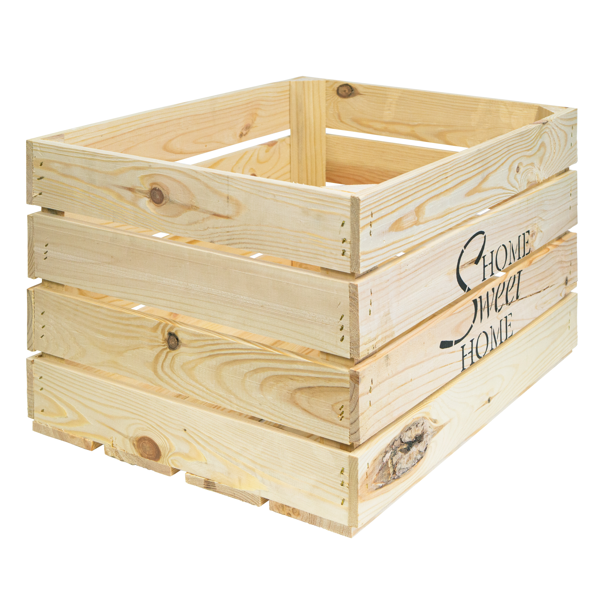 Obstkiste Home Sweet Home HSH Natur Neu