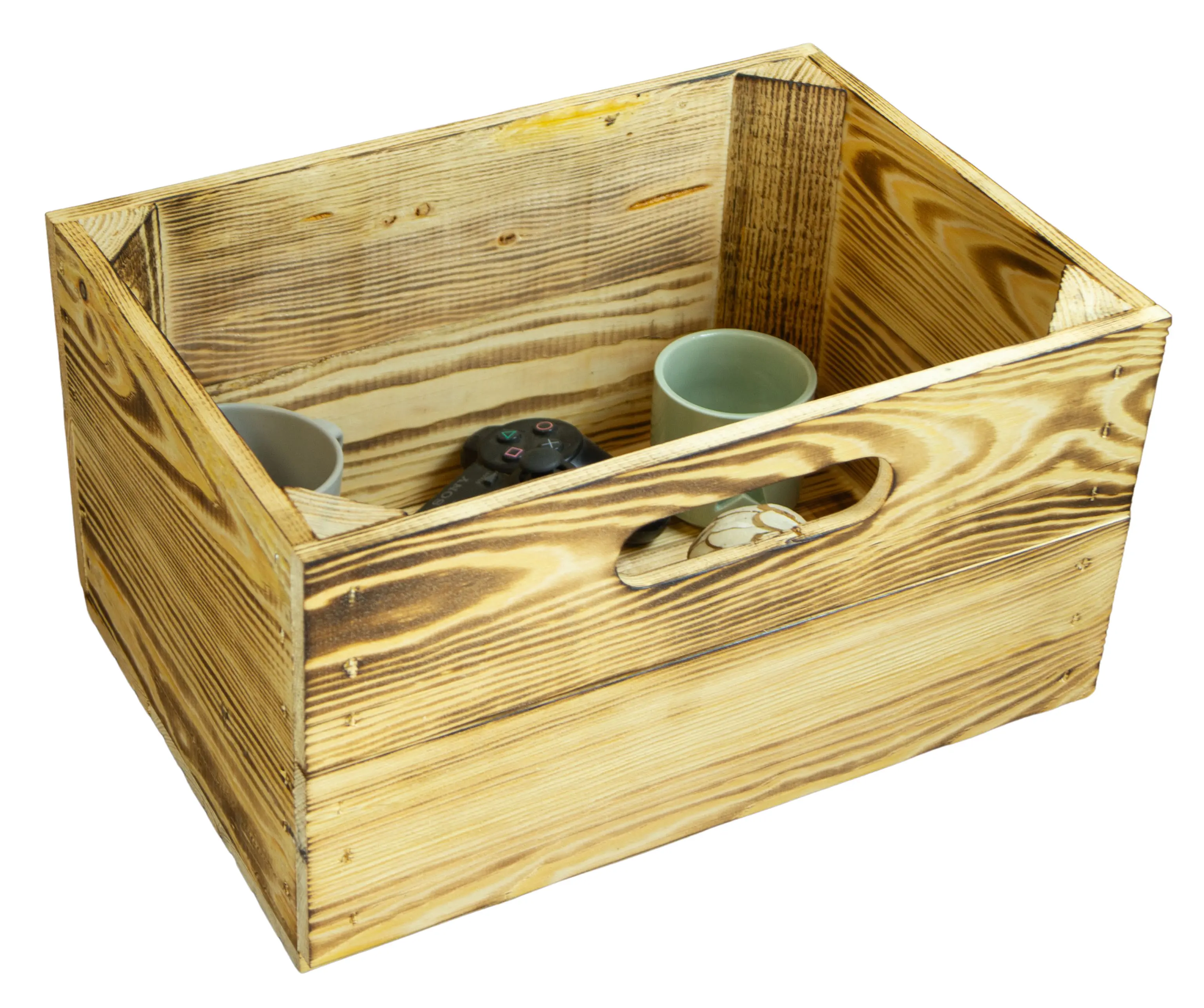 Kleine Einschubkiste passend für Billy-Regale in geflammt 36x25x20cm Kleine Einschubkiste passend für Billy-Regale in geflammt 36x25x20cm