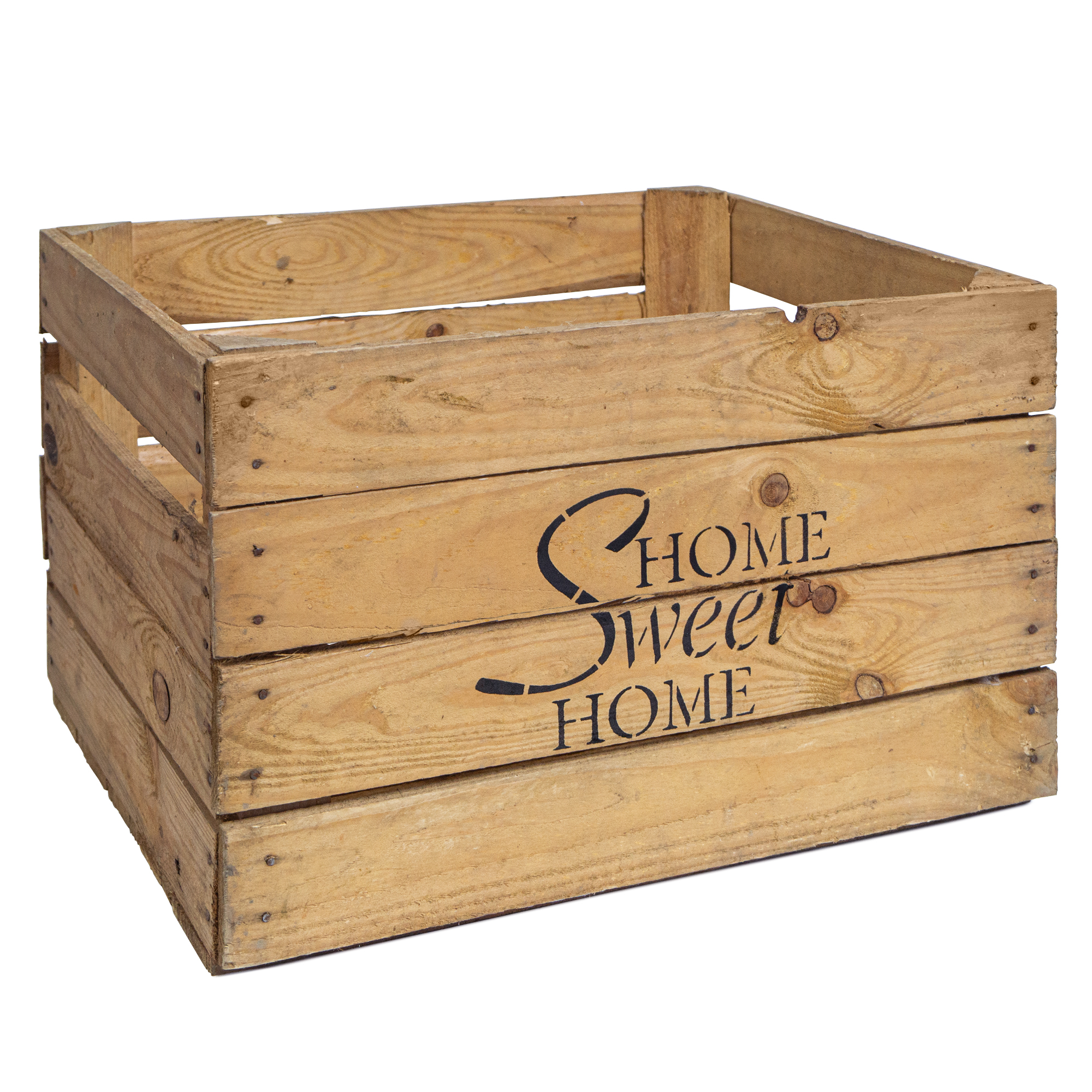 Obstkiste Home Sweet Home HSH Natur gebraucht