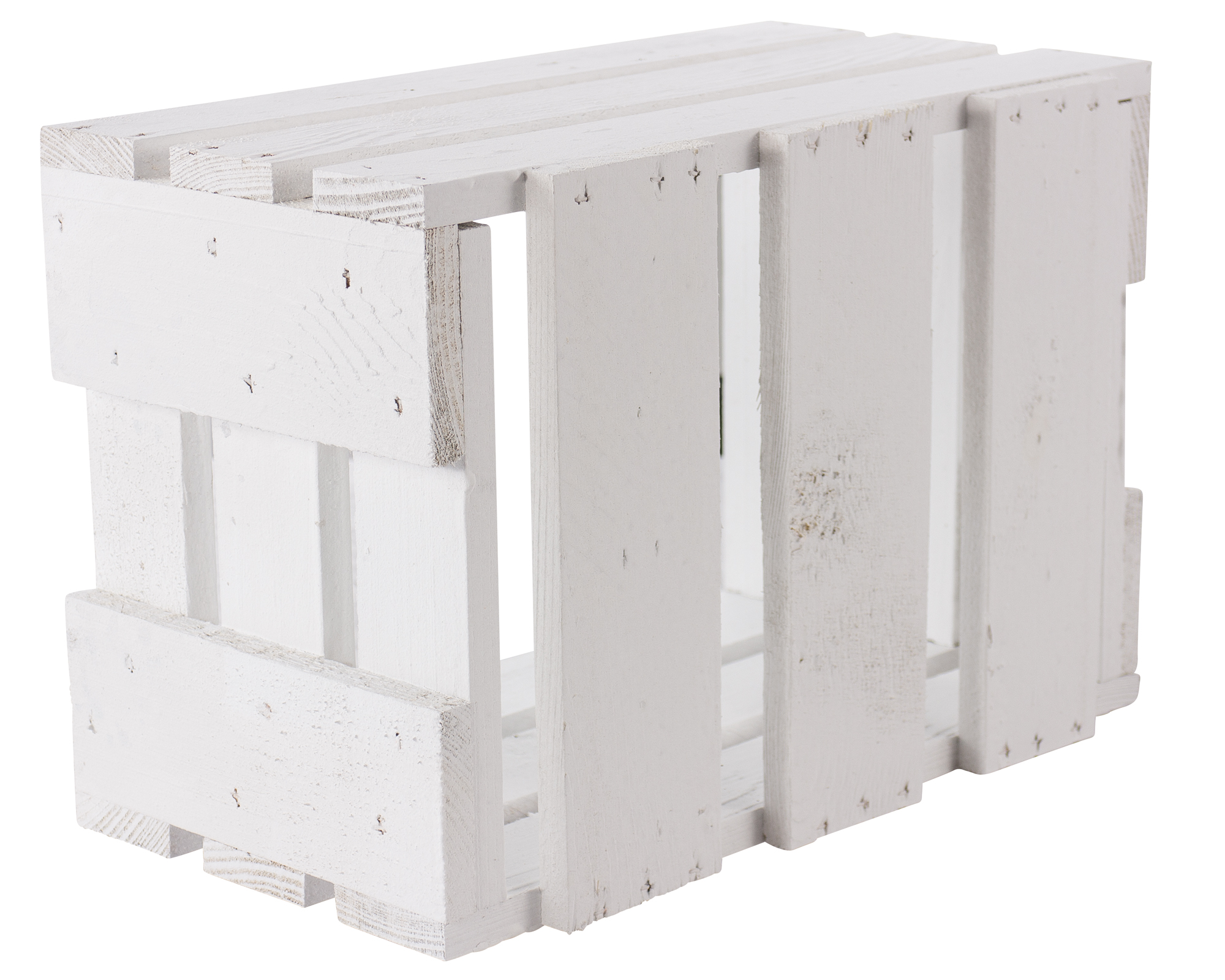 Mini-Weinkiste in weiß 34x23x19cm