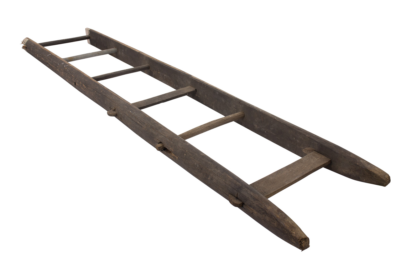 Historische Altländer Holzleiter 165cm Historische Altländer Holzleiter 165cm