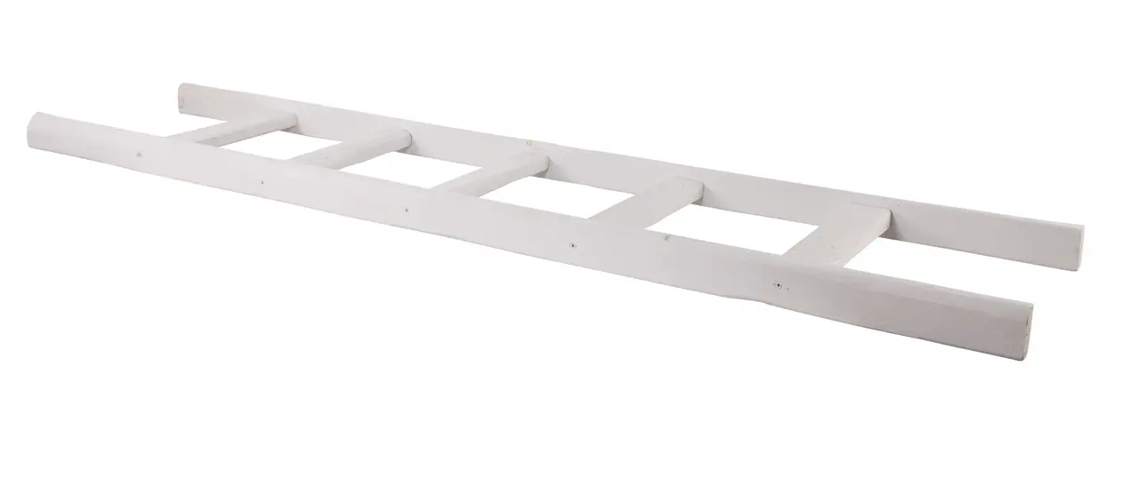 Neue weiße Holzleiter "Altländer Art" 165cm