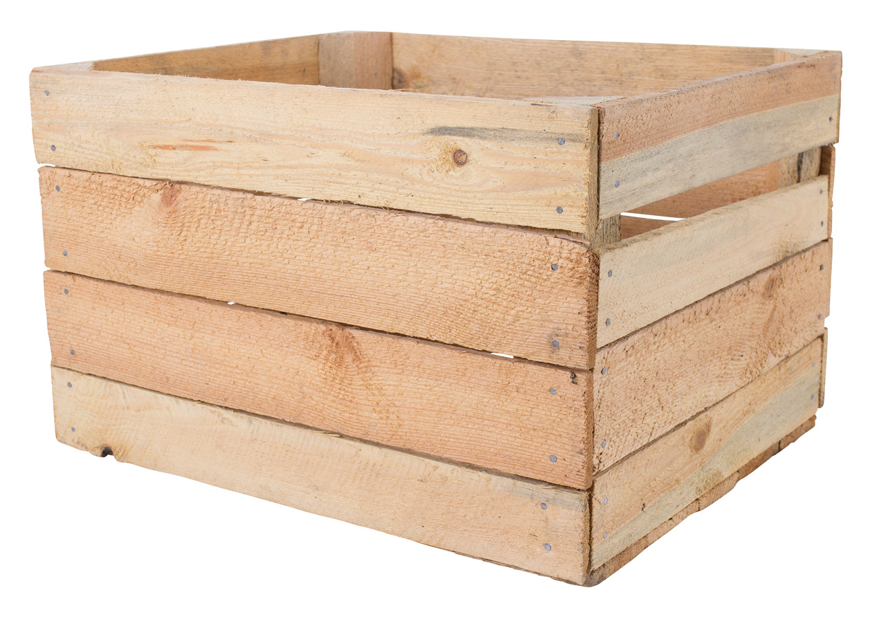 Alte stabile helle Kiste mit maritimen Aufdruck "ANKER" 50x40x30cm