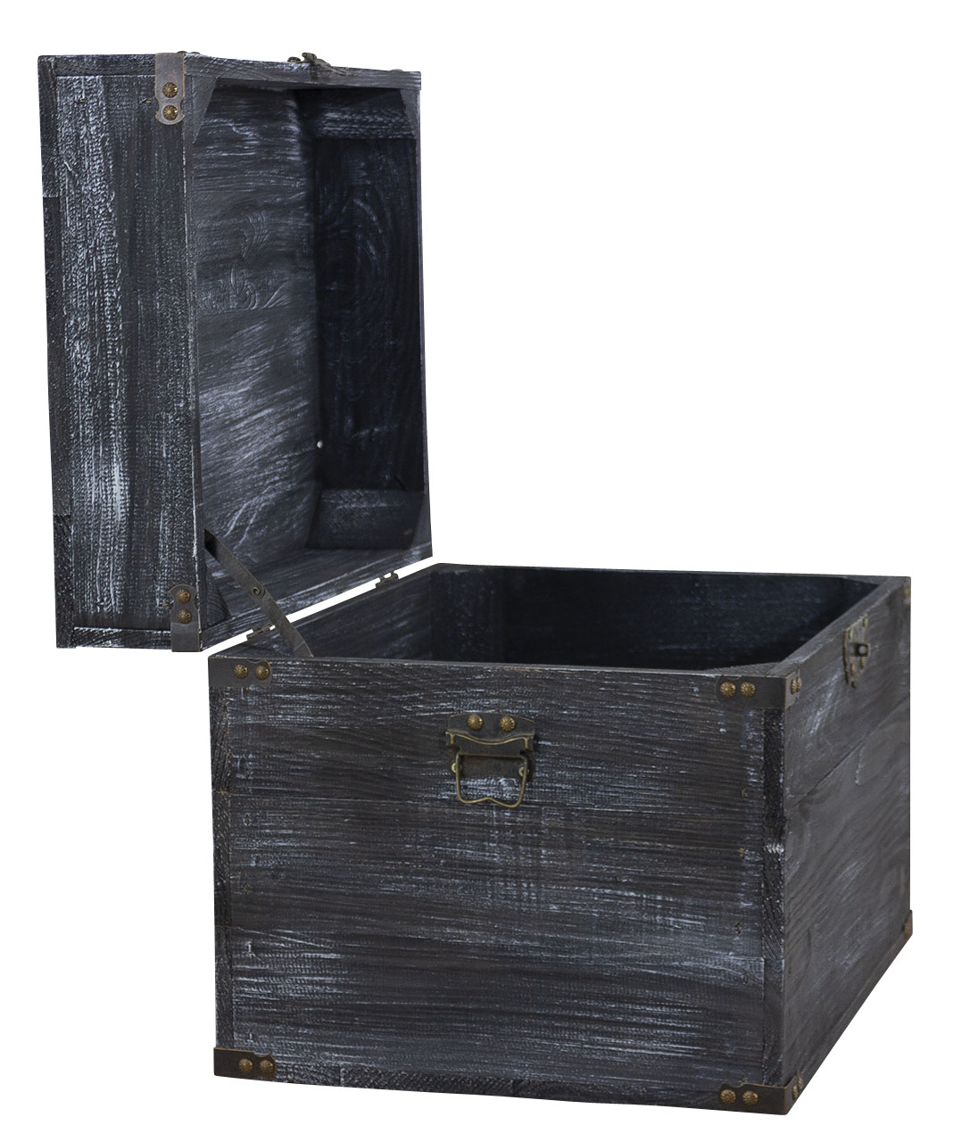 Angesagte Vintage Holztruhe zum Verstauen von Kleinigkeiten / dekorativ mit Deckel 45x35x35xcm