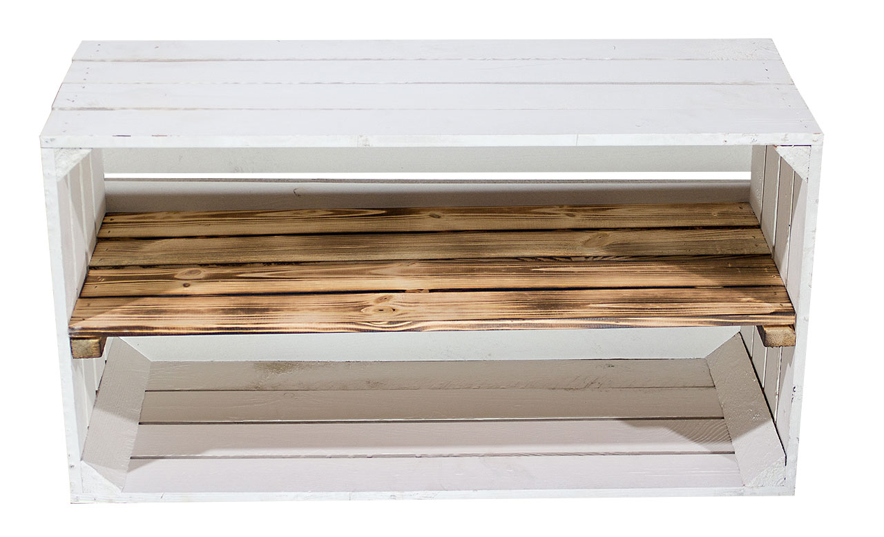 Breite weiß geflammte Kiste 68x40,5x31CMcm Breite weiß geflammte Kiste 68x40,5x31CMcm