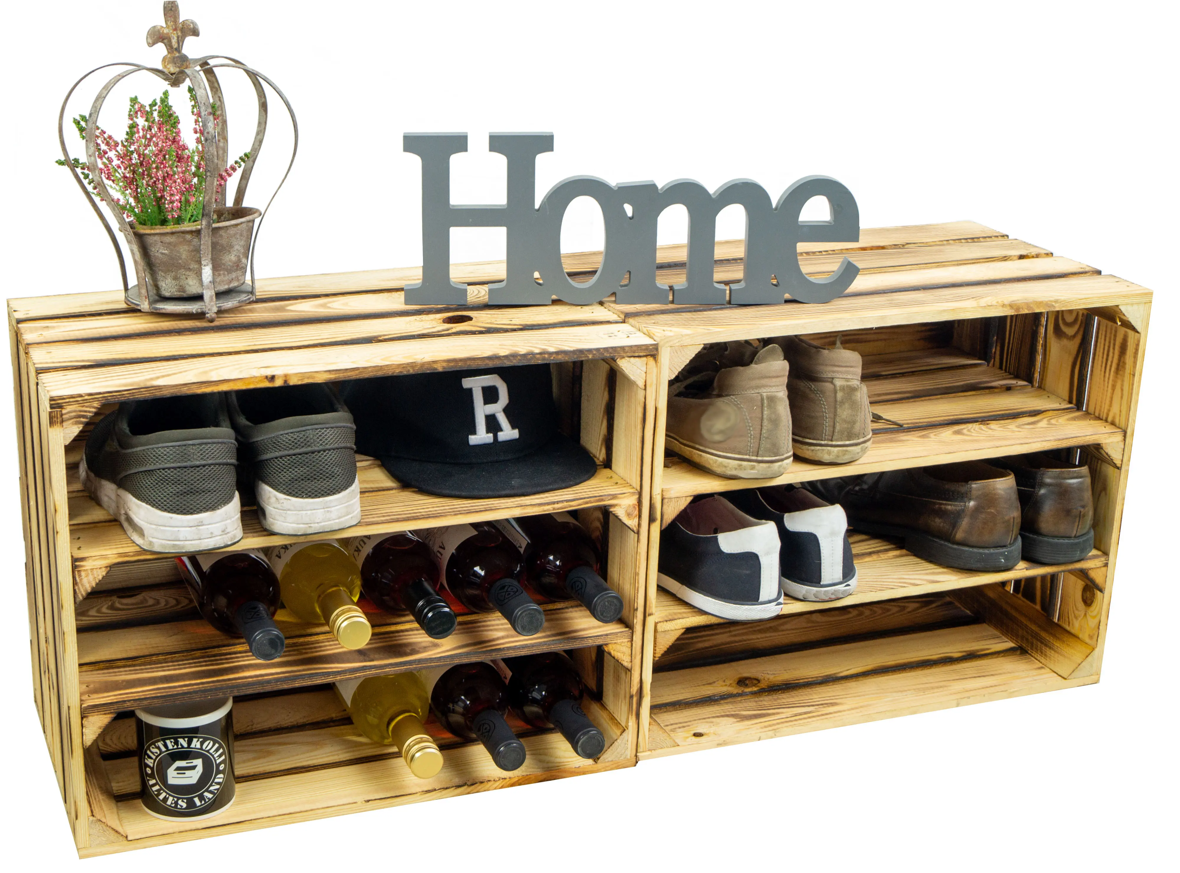 Regalkiste geflammt "Johanna" doppelt geflammt längs Regalkiste geflammt "Johanna" doppelt geflammt längs