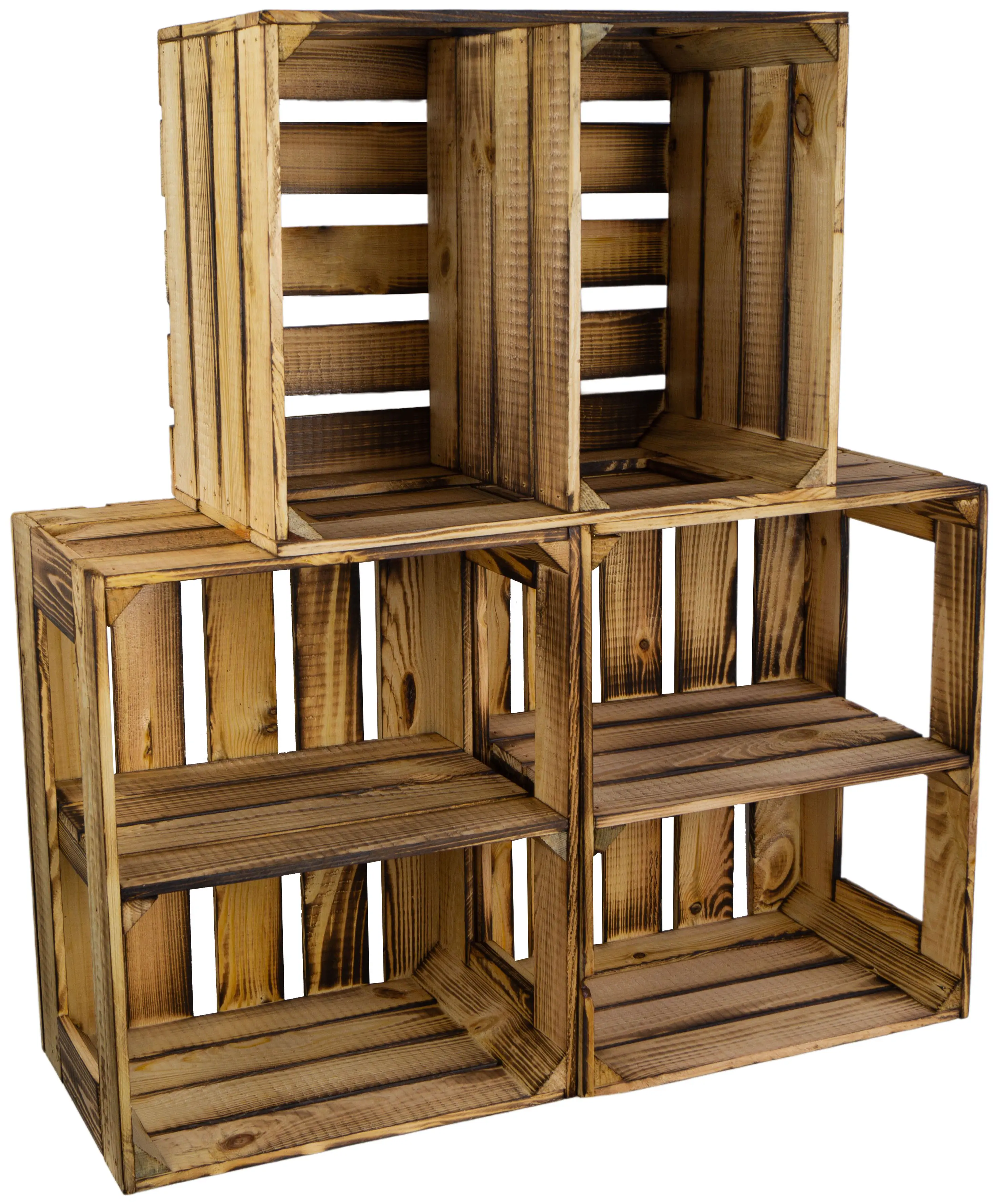 Geflammte Regalkiste Display Edition 50x40x30cm