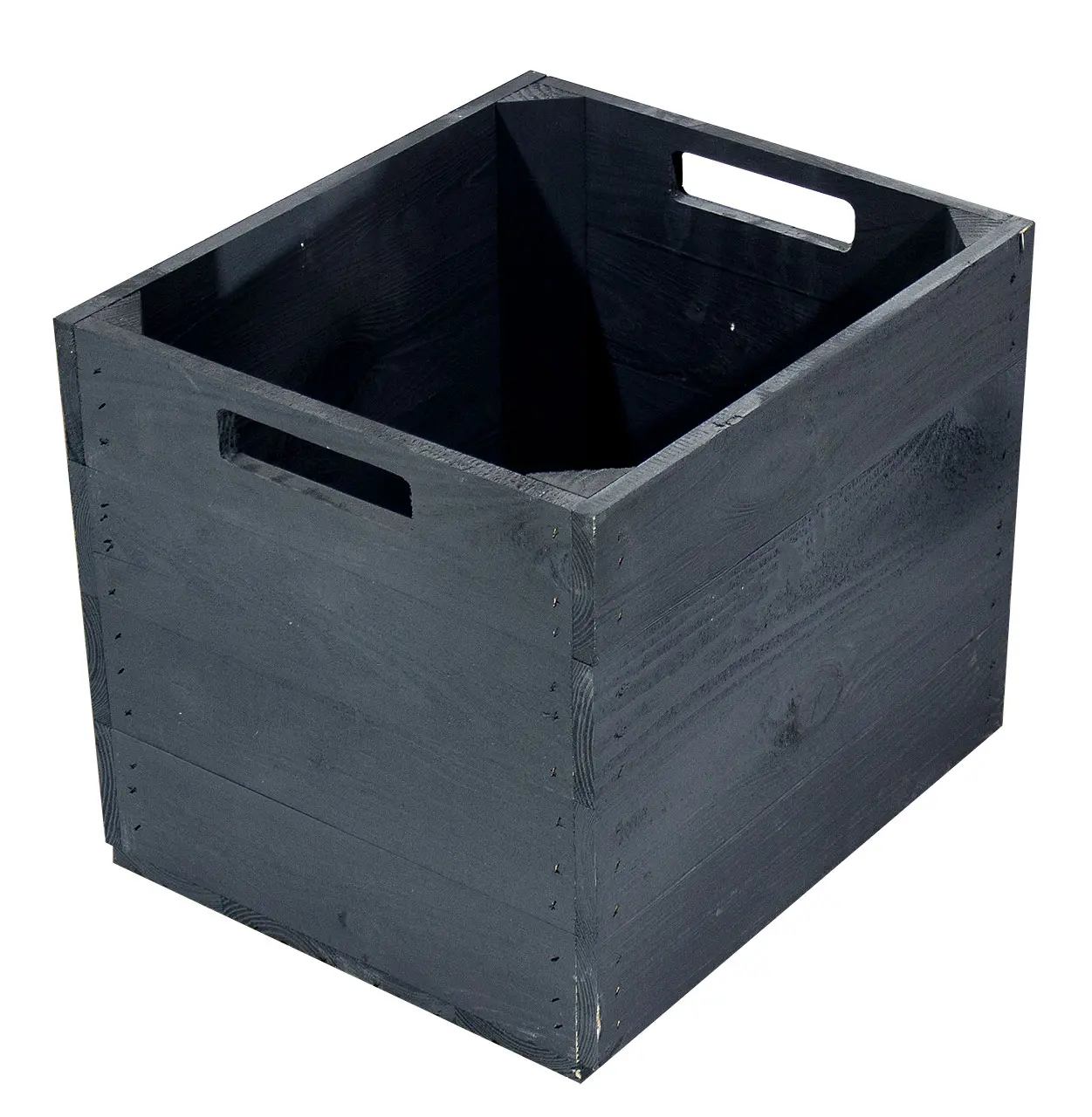 Edle schwarze Holzkiste für Kallax / Expedit Regale 33 x 37,5 x 32,5cm