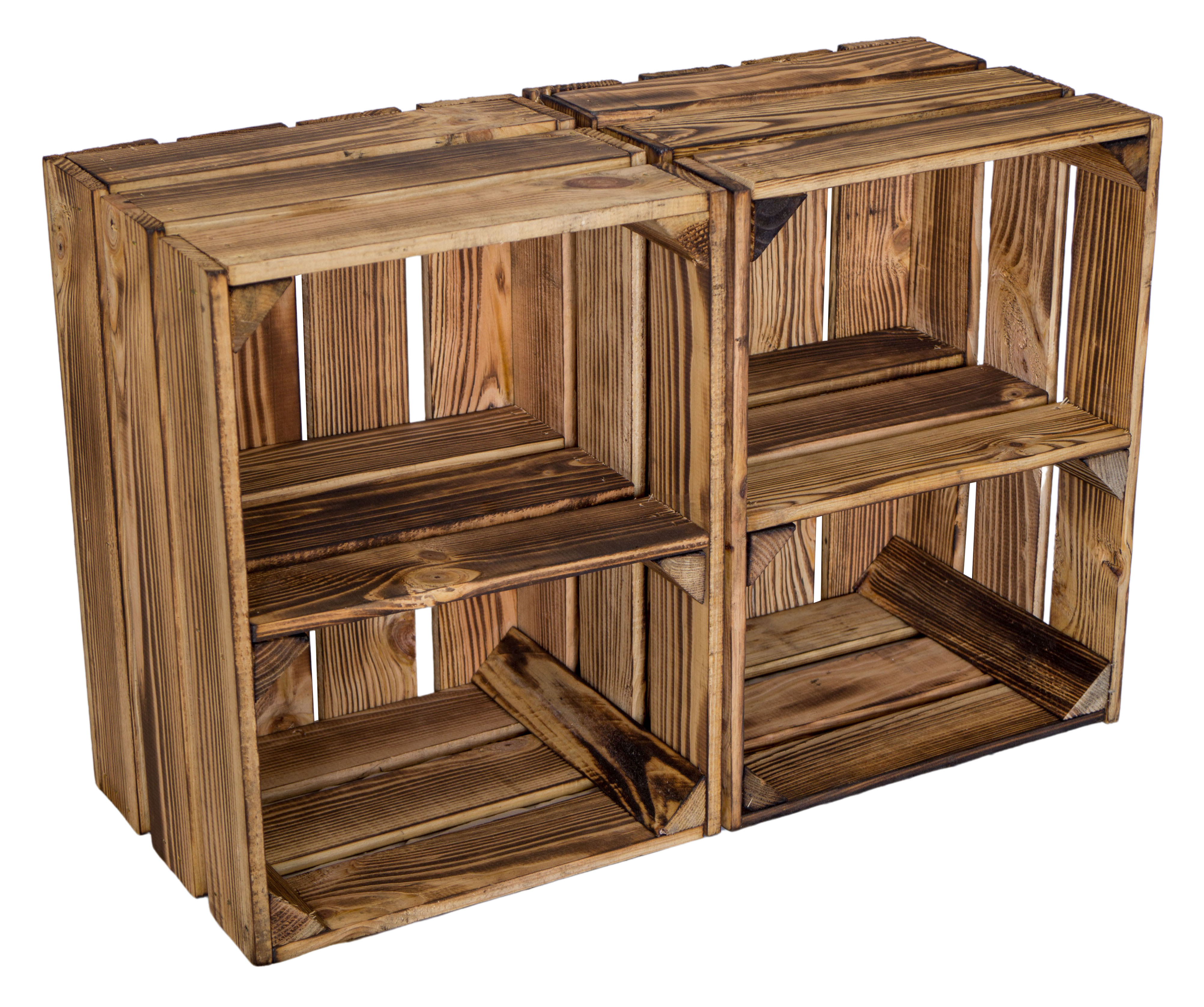 Obstkiste Bella Quer geflammt Obstkiste Bella Quer geflammt