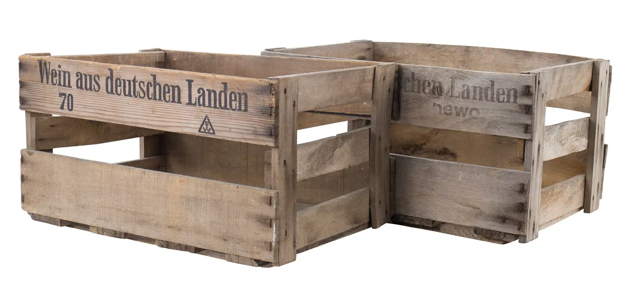 Alte Pfälzer Weinkiste 46x30,5x24cm Alte Pfälzer Weinkiste 46x30,5x24cm