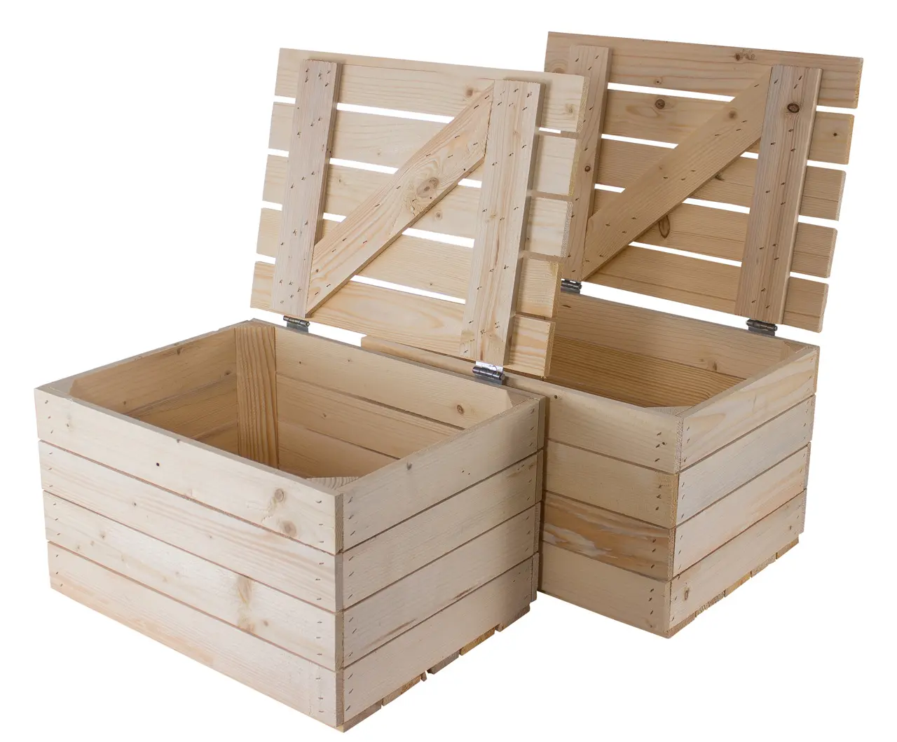 Neue Holztruhe natur *klein* 48x36x30cm