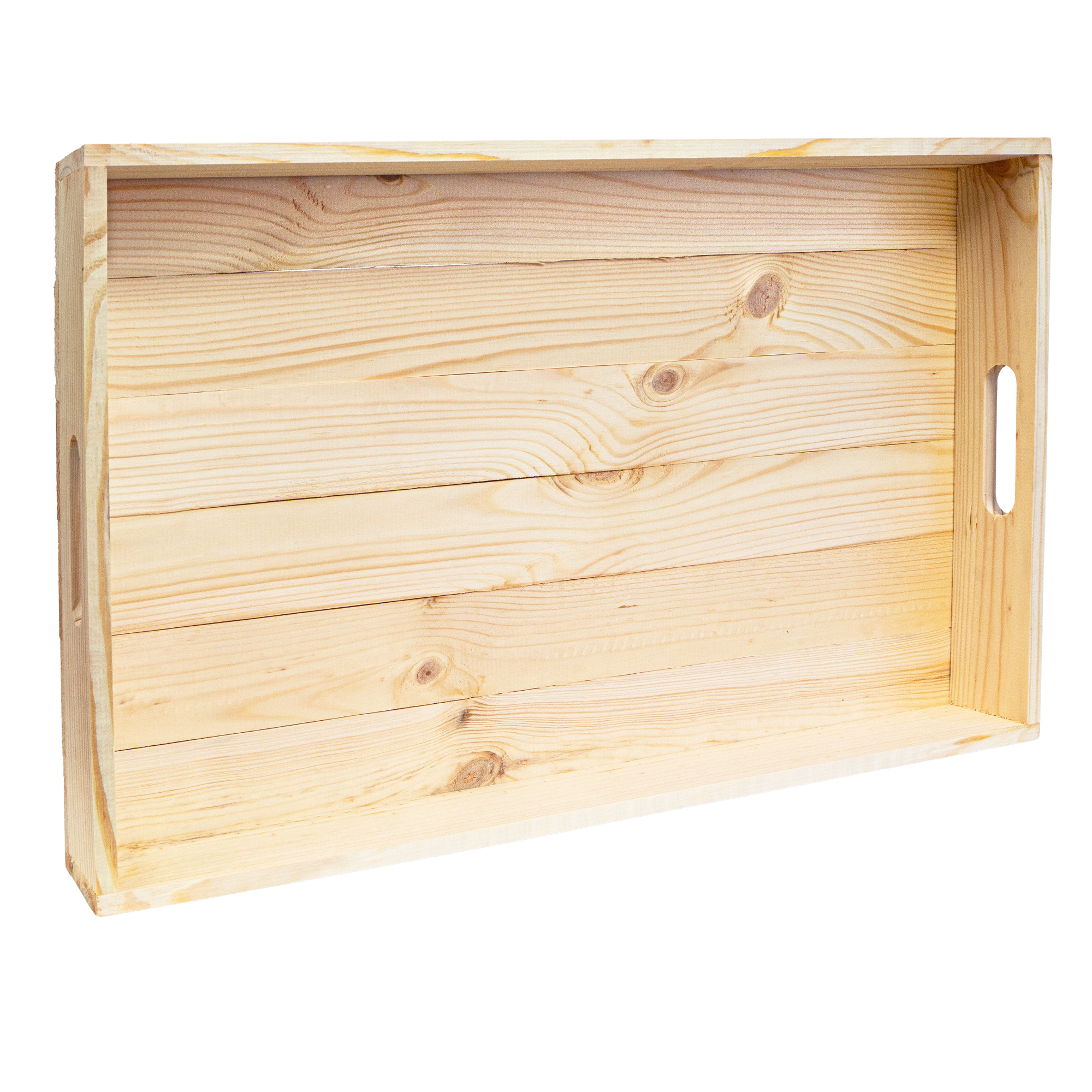 Serviertablett in Natur 60x40x8cm Holztablett Frühstückstablet Bartablett Serviertablett in Natur 60x40x8cm Holztablett Frühstückstablet Bartablett