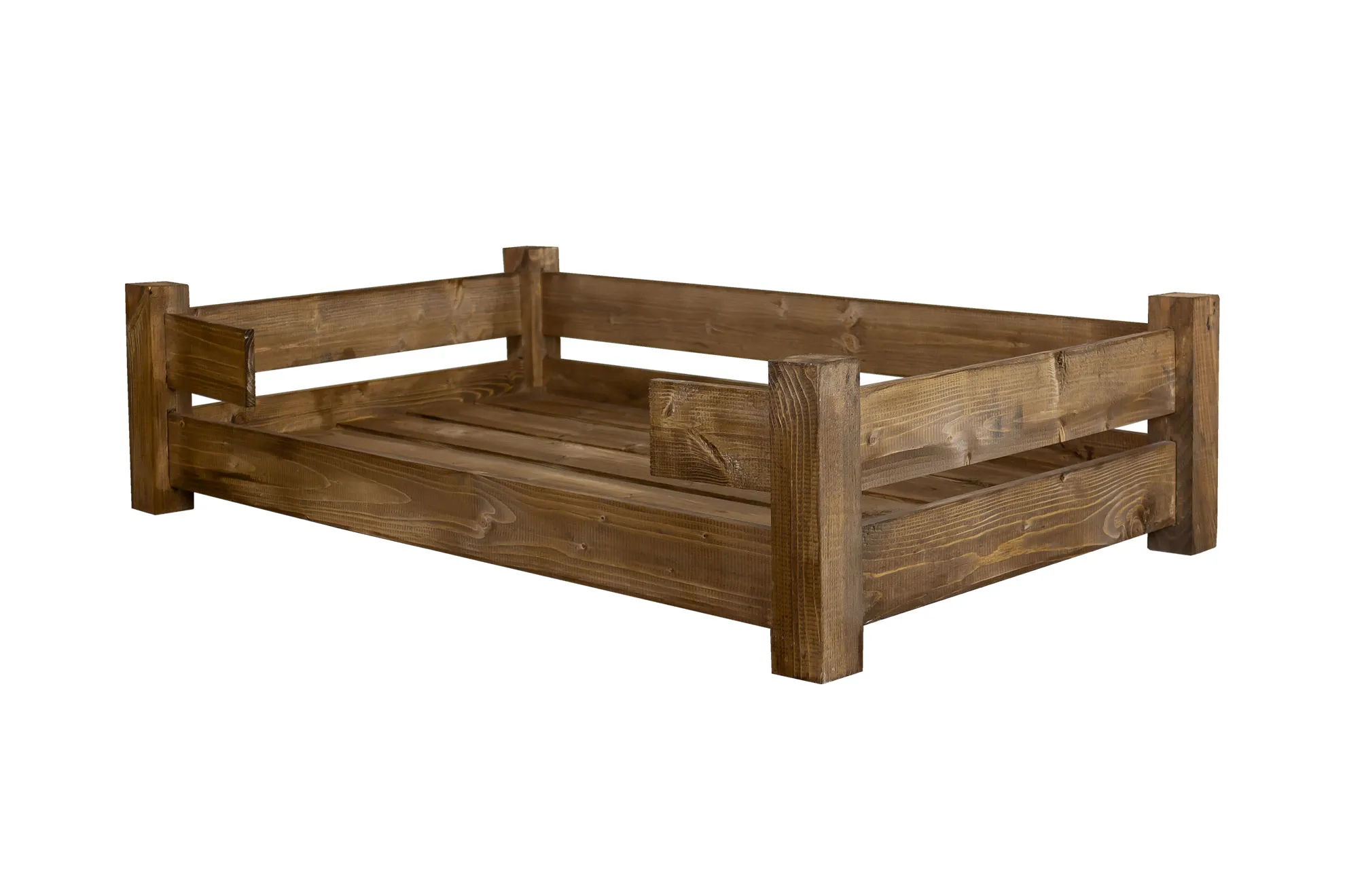 Hundebett Winston XXL Palisander mit Füßen ohne Kissen 100x60x25cm