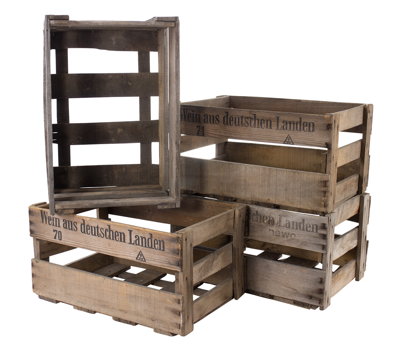 Alte Pfälzer Weinkiste 46x30,5x24cm Alte Pfälzer Weinkiste 46x30,5x24cm