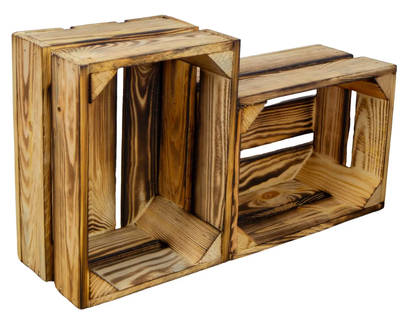 Kleine Holzkiste "Frieda" flambiert Kleine Holzkiste "Frieda" flambiert