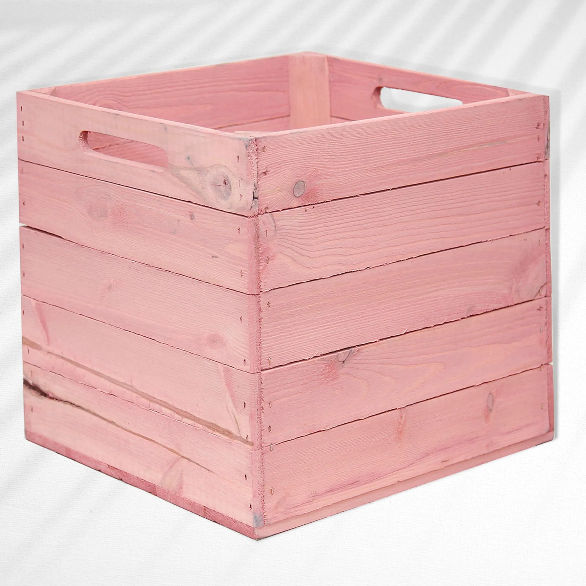Holzkiste in Rosa für Kallax Regale 33x37,5x32,5cm Holzkiste in Rosa für Kallax Regale 33x37,5x32,5cm