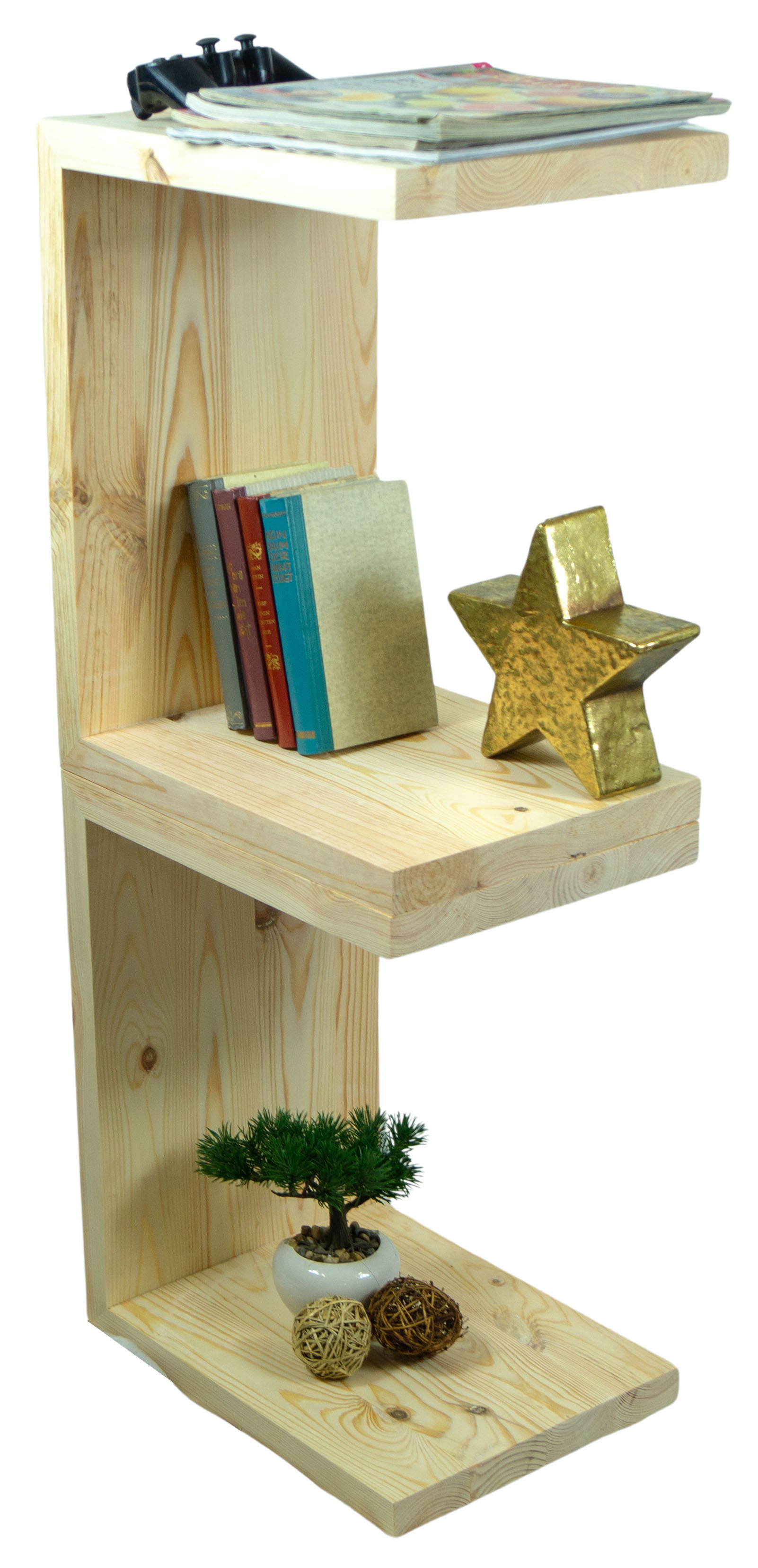 Beistelltisch 50x40x40cm Sitzhocker in natur Beistelltisch 50x40x40cm Sitzhocker in natur