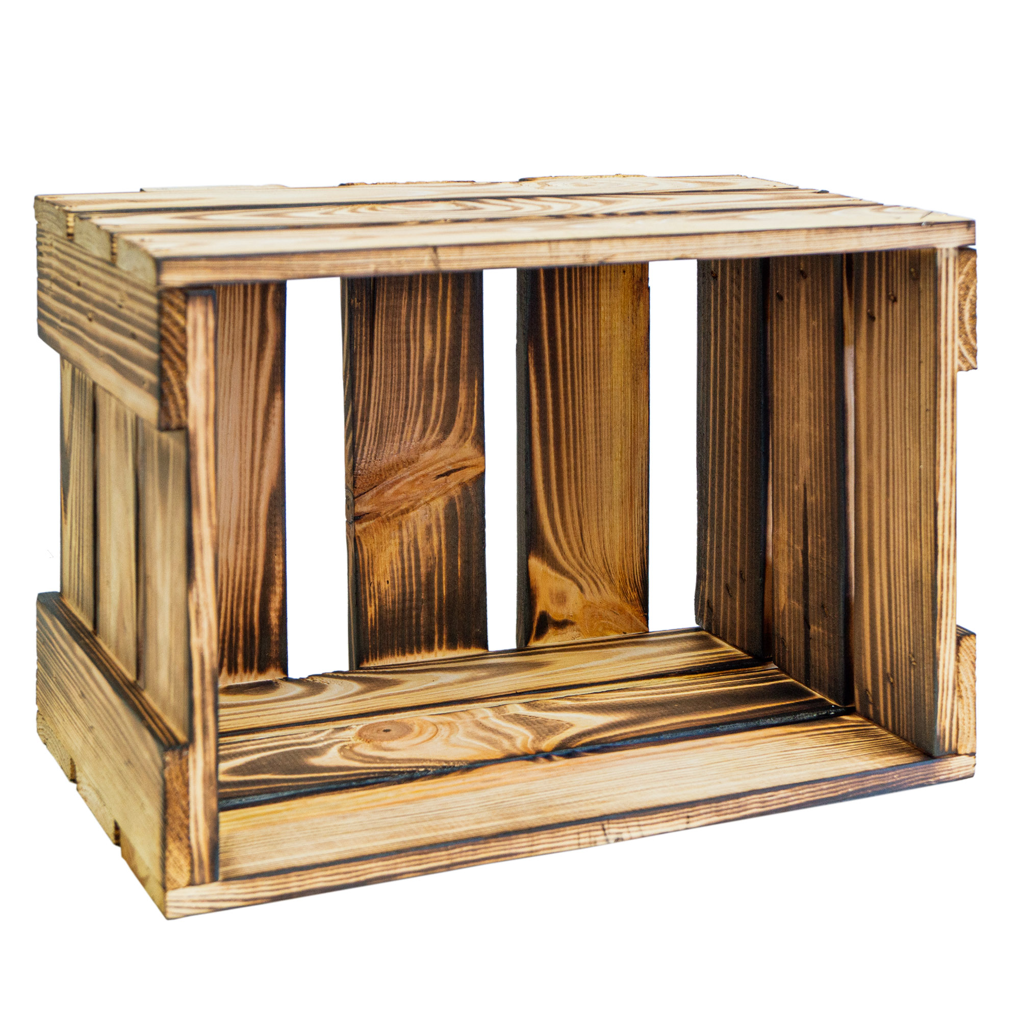 Mini-Weinkiste in geflammt 34x23x19cm Mini-Weinkiste in geflammt 34x23x19cm