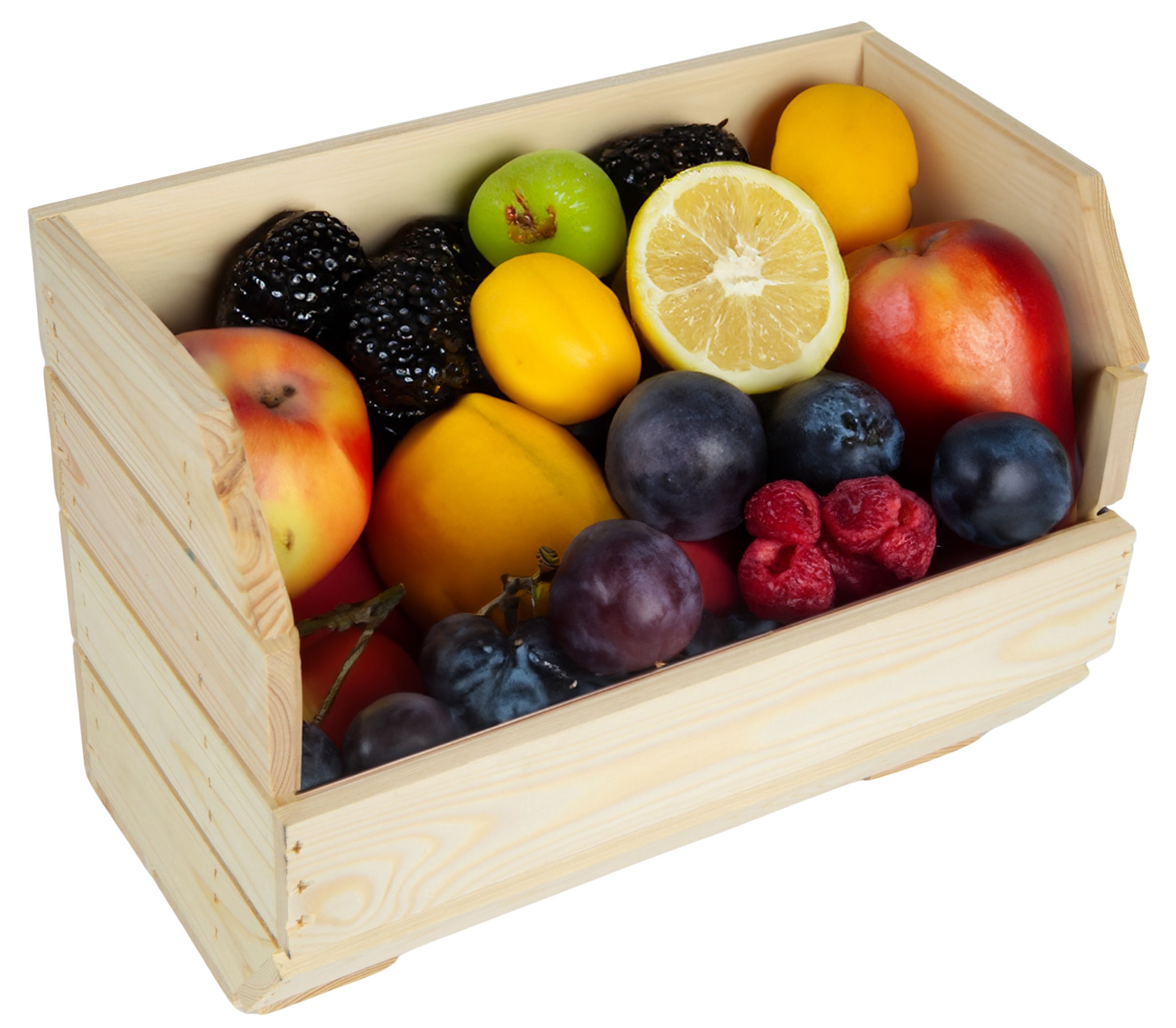 Schmales Küchenregal 40x22x29 cm in natur Schmales Küchenregal 40x22x29 cm in natur