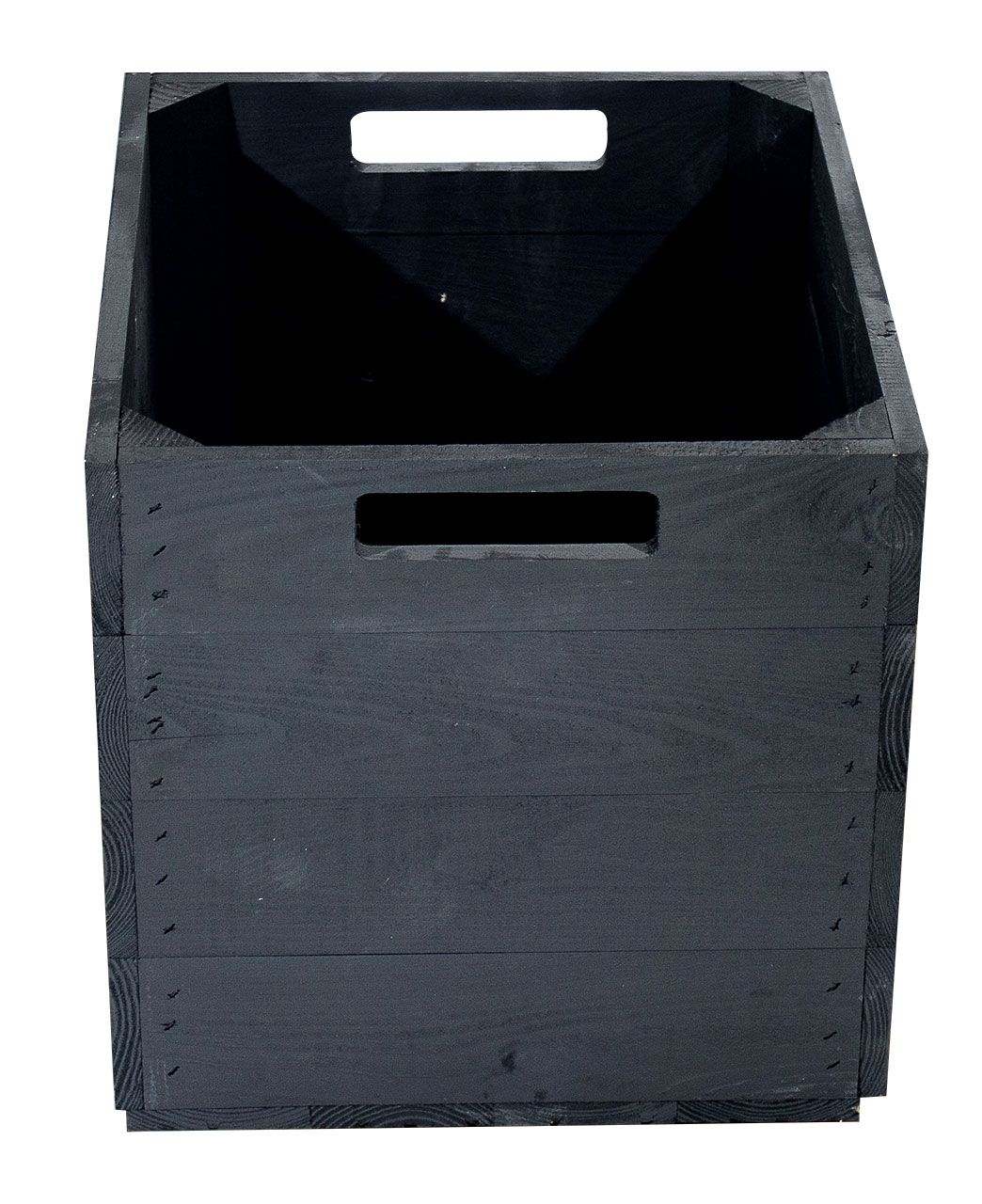 Edle schwarze Holzkiste für Kallax / Expedit Regale 33 x 37,5 x 32,5cm