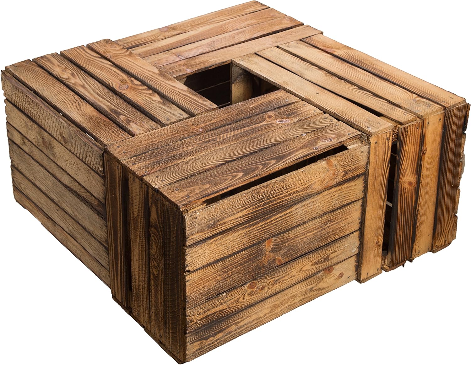 Geflammte gebrauchte Obstkiste ca 50x40x30cm Geflammte gebrauchte Obstkiste ca 50x40x30cm