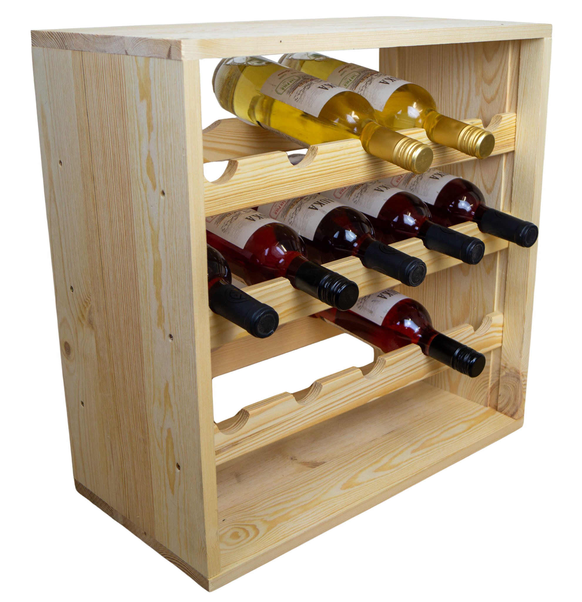 Flaschenregal für 15 Flaschen in natur Weinschrank Weinständer Weinregal bodenstehend stabil auch für Gastronomie Flaschenregal für 15 Flaschen in natur Weinschrank Weinständer Weinregal bodenstehend stabil auch für Gastronomie