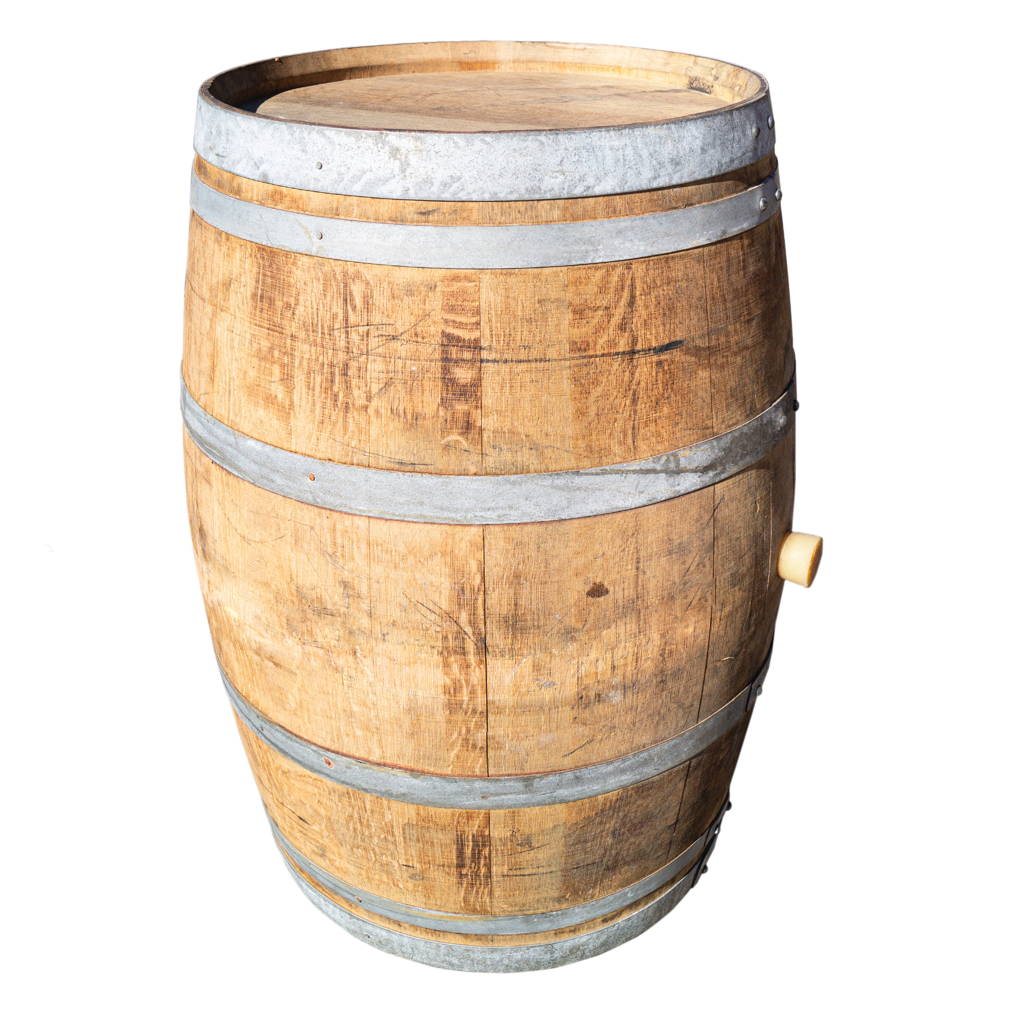 Gebrauchtes Weinfass 225L kaufen – Eichenfass für Garten, Deko & Möbelbau