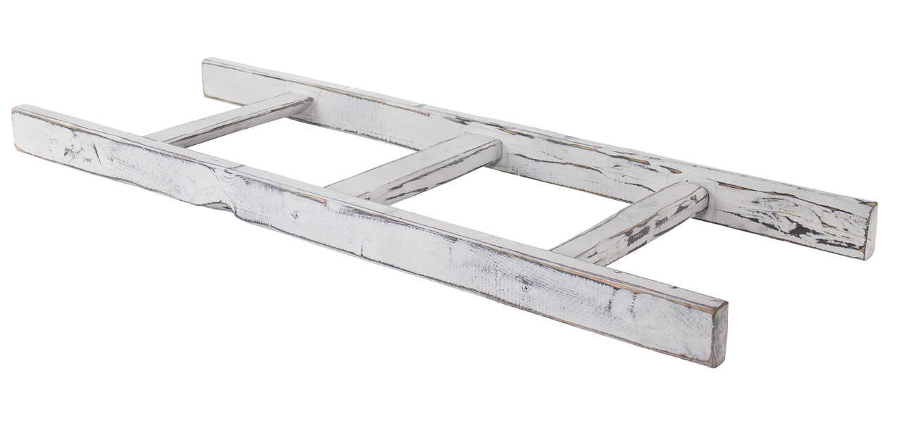 Neue Holzleiter "Shabby Altländer Art" 100cm Neue Holzleiter "Shabby Altländer Art" 100cm