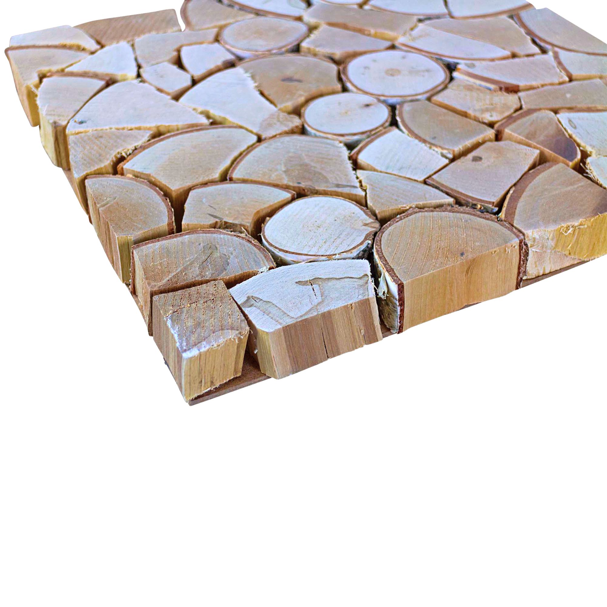 Birkenholzplatte Unterlage Wandverkleidung 38x38x4cm