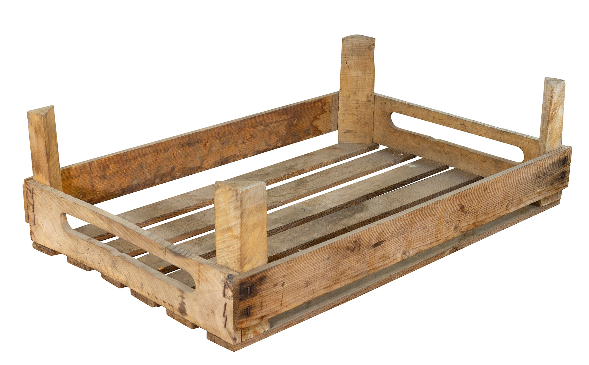 Stabile Holzsteige mit Griff 60x40x18cm