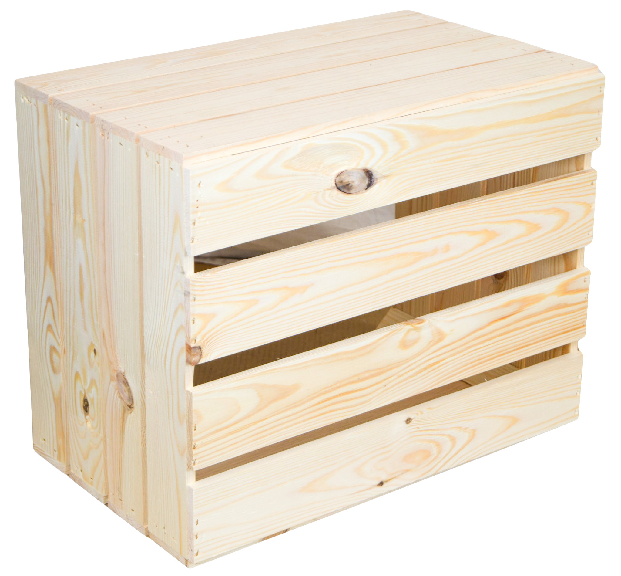 Holzkiste Johanna neu Natur 50x40x30cm