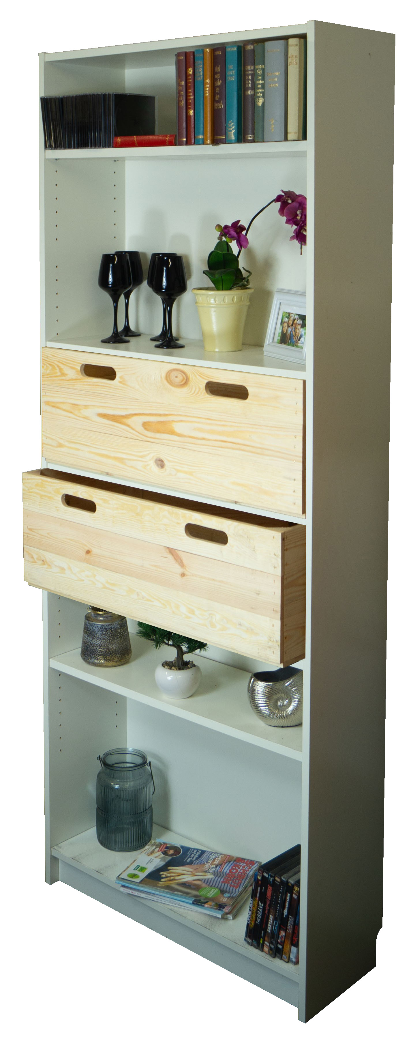 Große Einschubkiste passend für Billy-Regale in natur 76x25x27cm Große Einschubkiste passend für Billy-Regale in natur 76x25x27cm