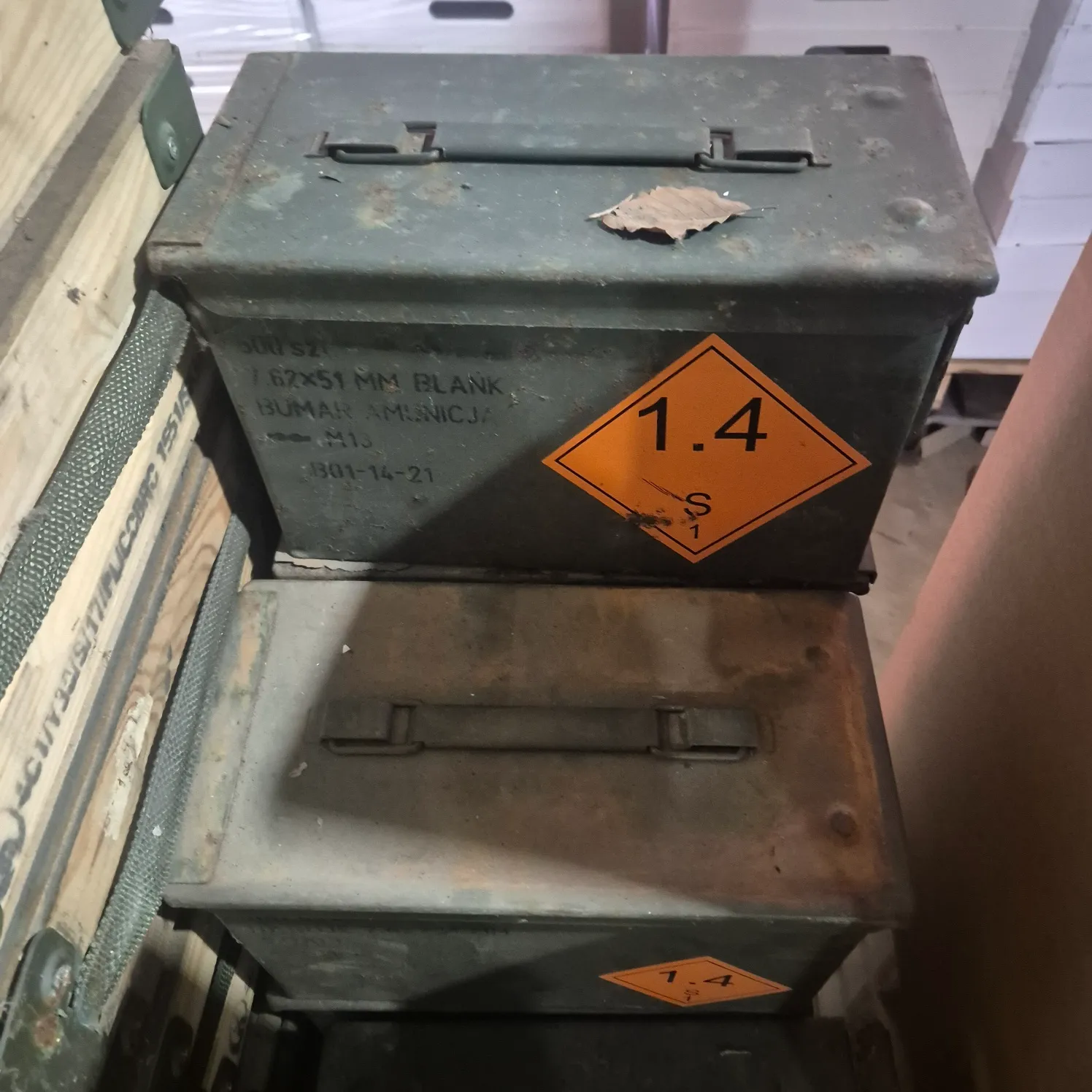 2er Set Munitionskiste Metall 4API B-WARE Aufbewahrungskiste Militärkiste Munitionsbox