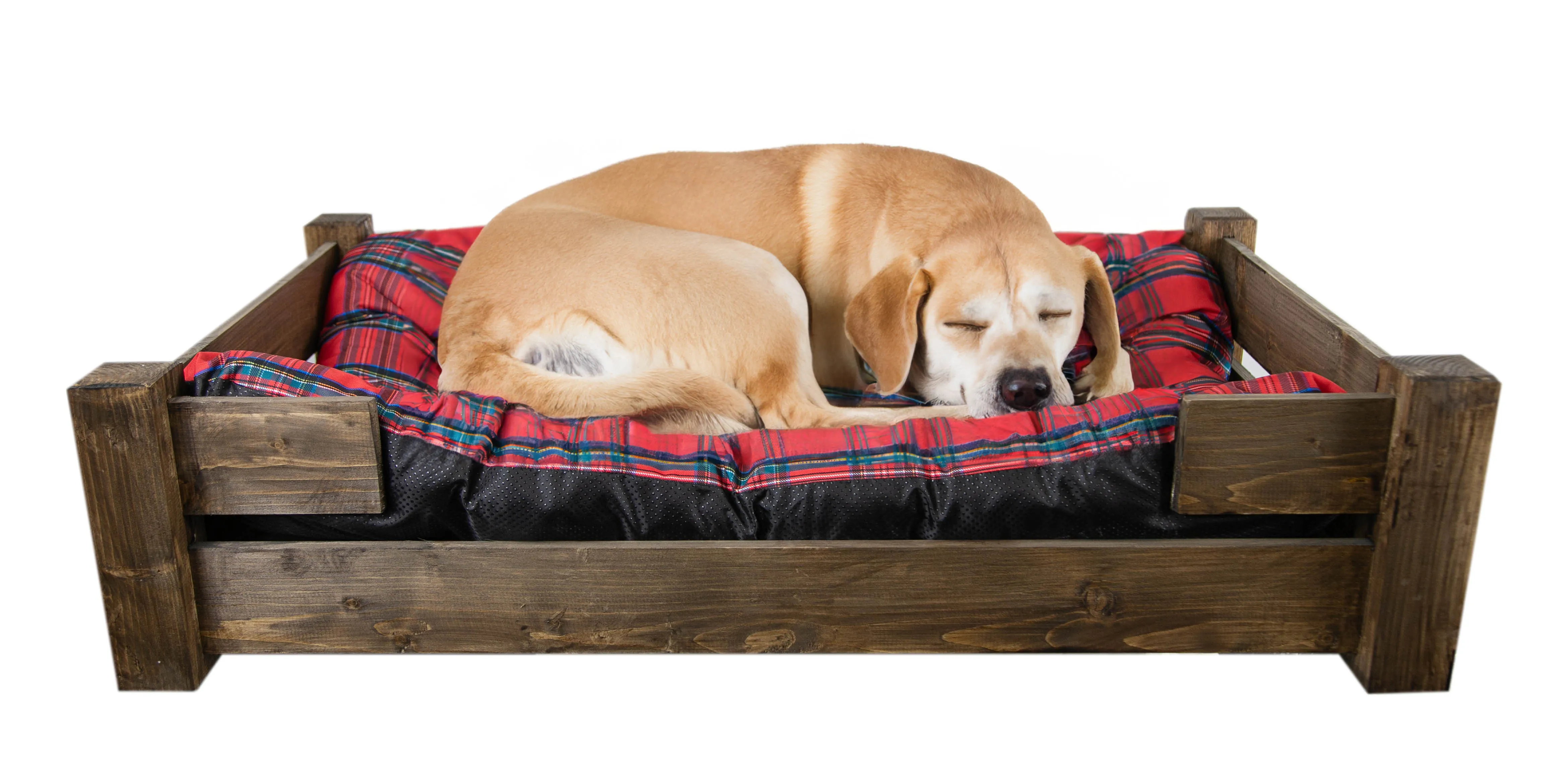Hundebett Winston XXL Palisander mit Füßen mit Kissen rot 100x60x25cm Hundebett Winston XXL Palisander mit Füßen mit Kissen rot 100x60x25cm
