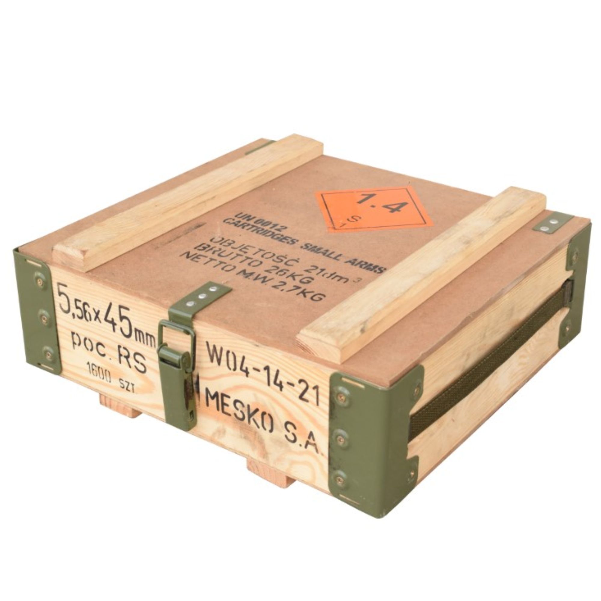 kleine Munitionskiste Slepe 7,62 40x36x14cm
