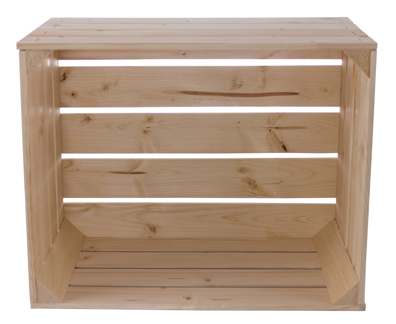 12x Neue helle Apfelkiste 50x40x30cm