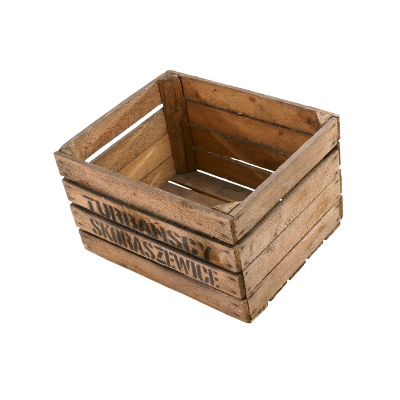 2. Wahl Apfelkiste mit dekorativem Aufdruck 50x40x30cm