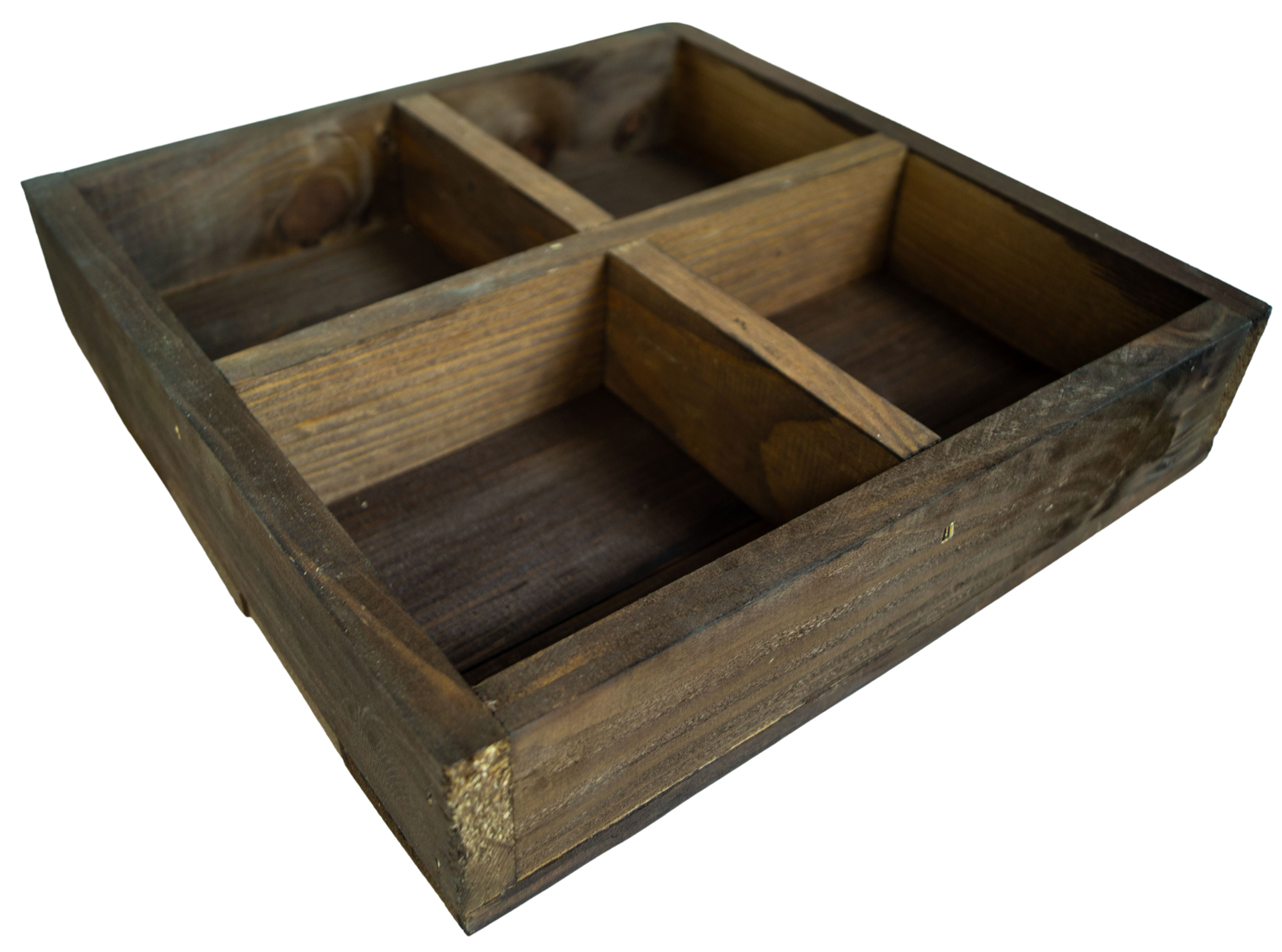 Holzbox Alma mit 4 Fächern Holzbox Alma mit 4 Fächern