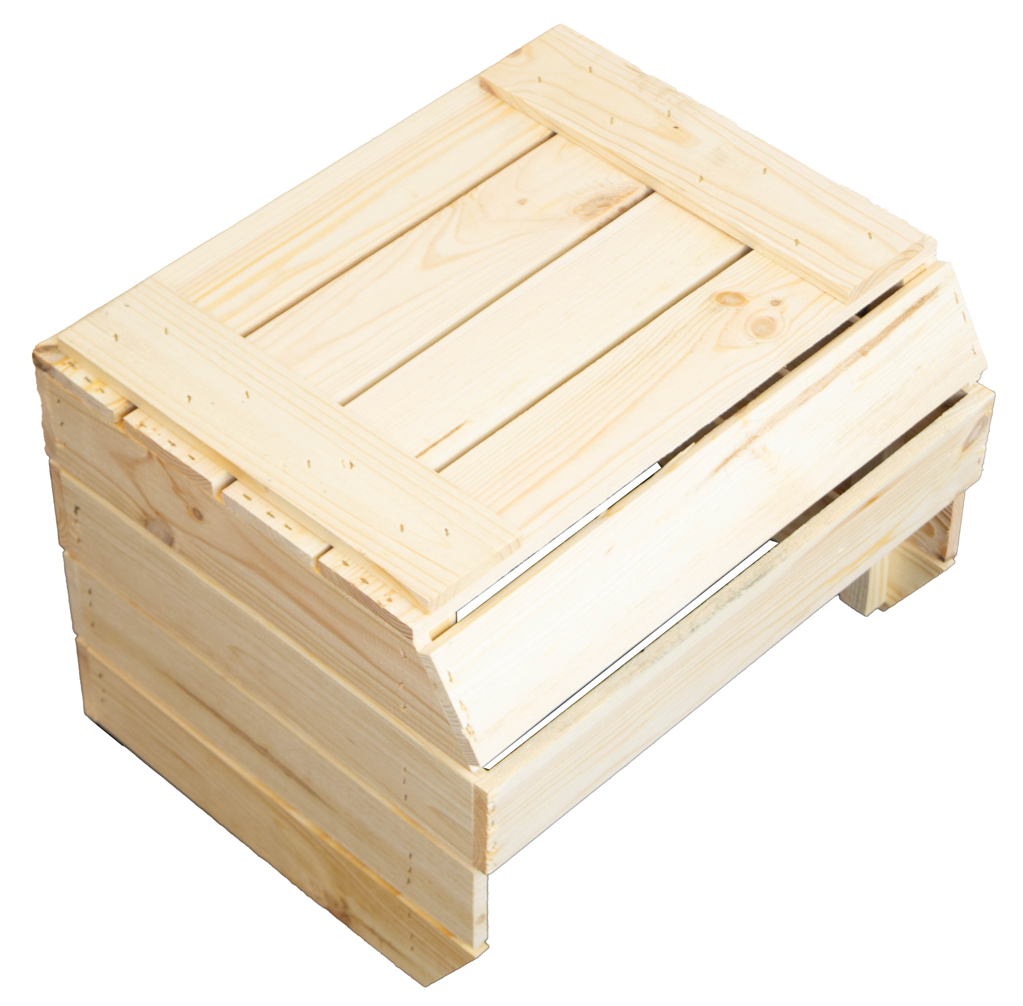 3er Set Küchenregal Olaf 40x33x30 cm in natur Gemüsekiste Obsthorde Gemüsekorb Obstschale Holzkiste Obstkiste