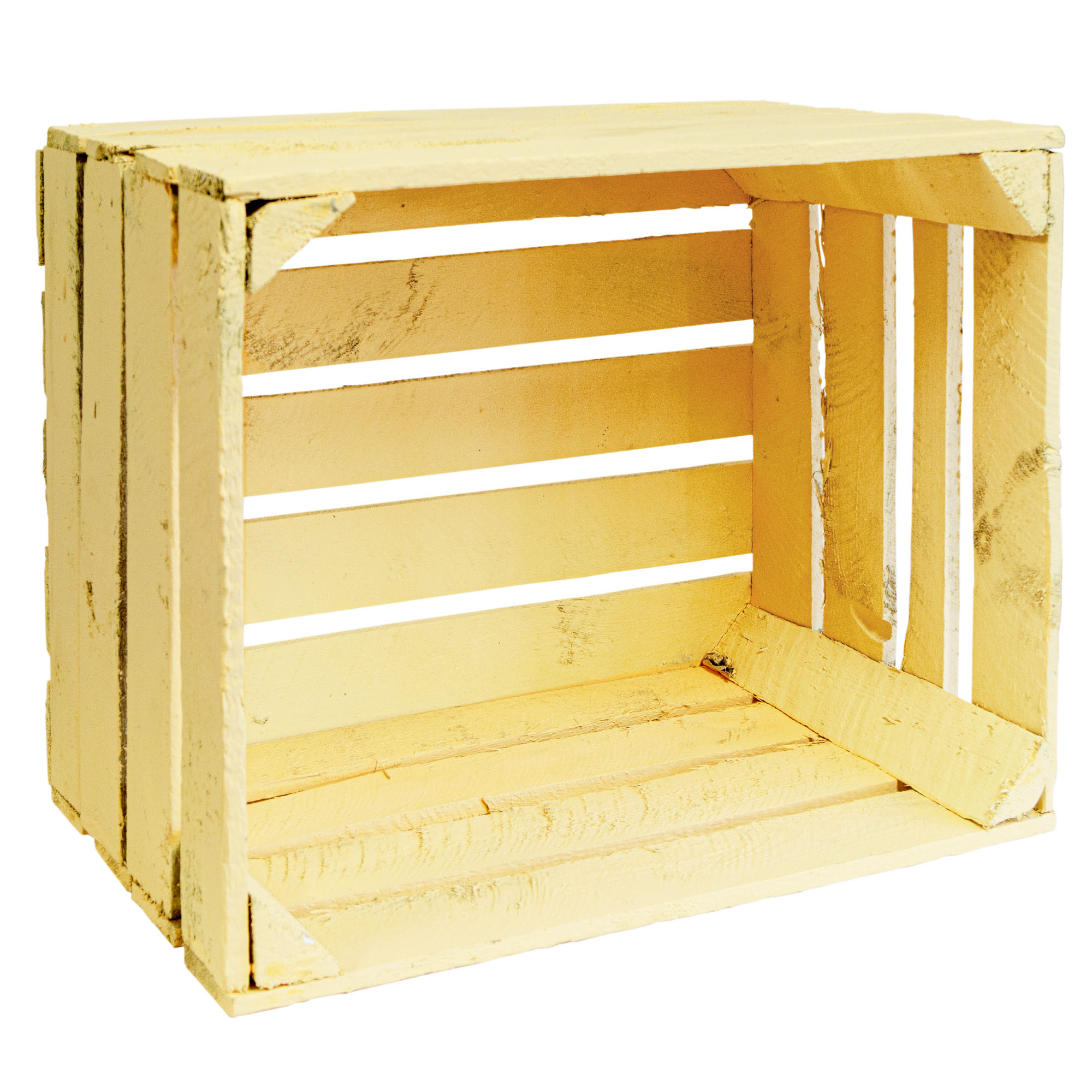 Obstkiste "Johanna" - gebraucht- Pastellgelb