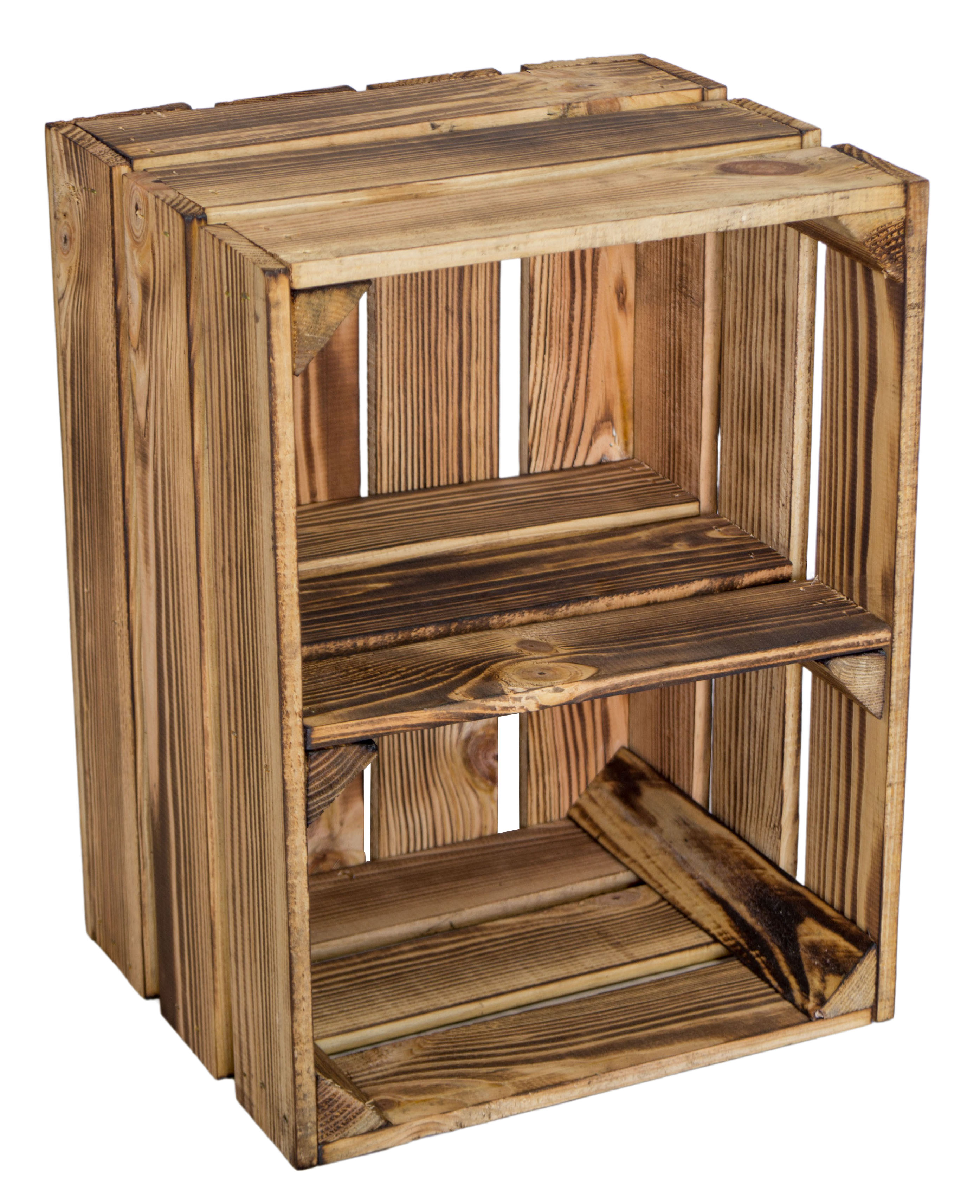 Obstkiste Bella Quer geflammt Obstkiste Bella Quer geflammt